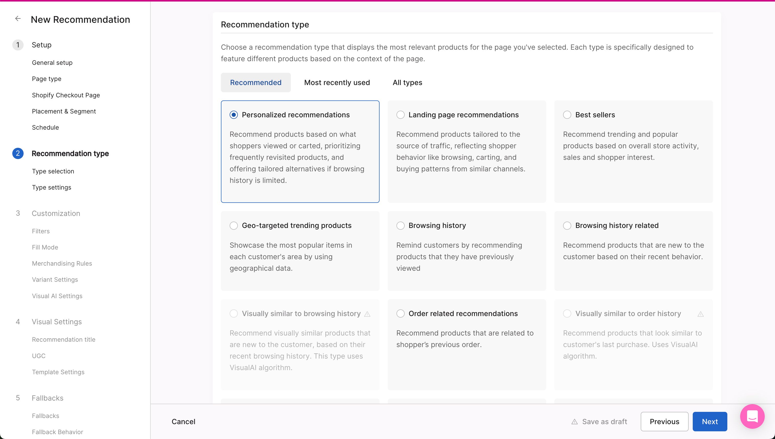 Settings / Configuration (Nosto)