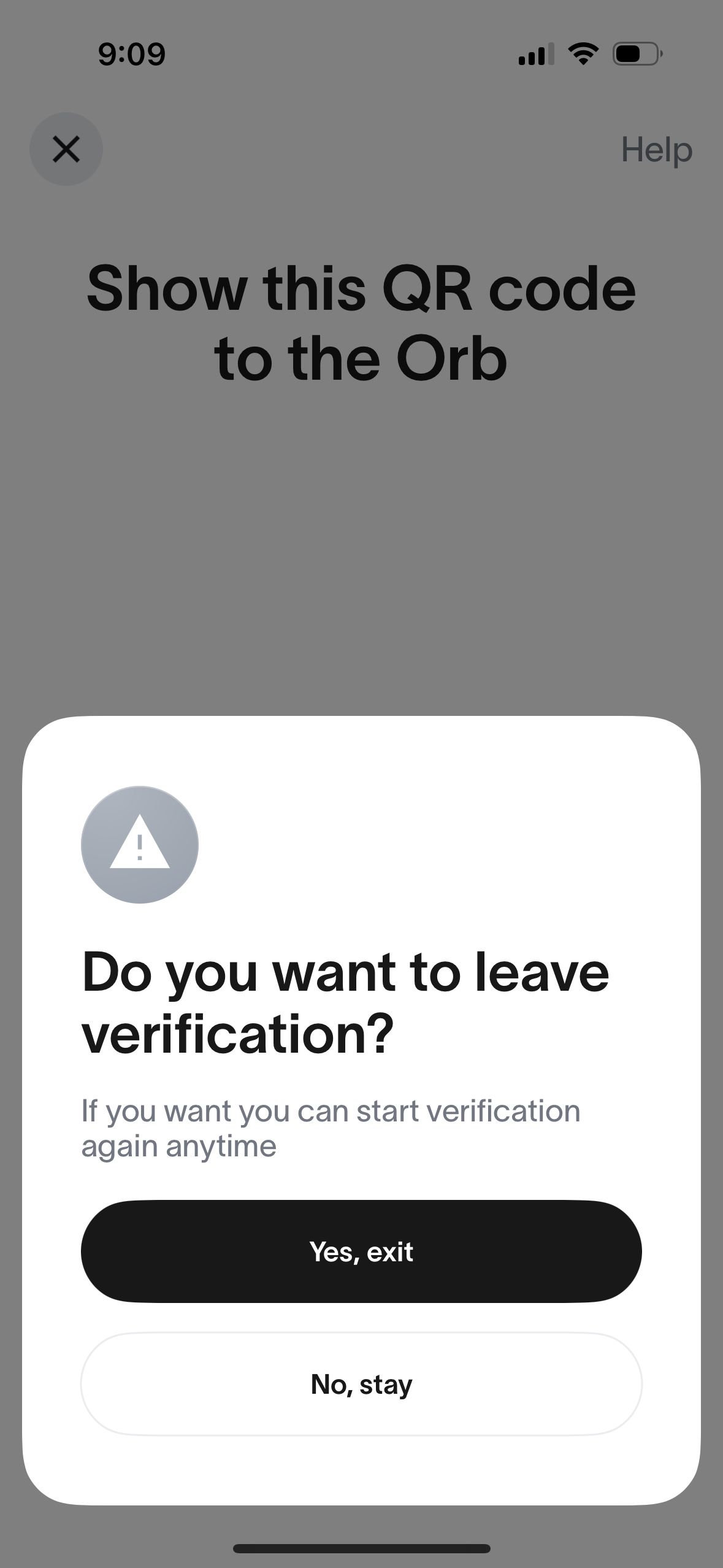 confirmation (World App)