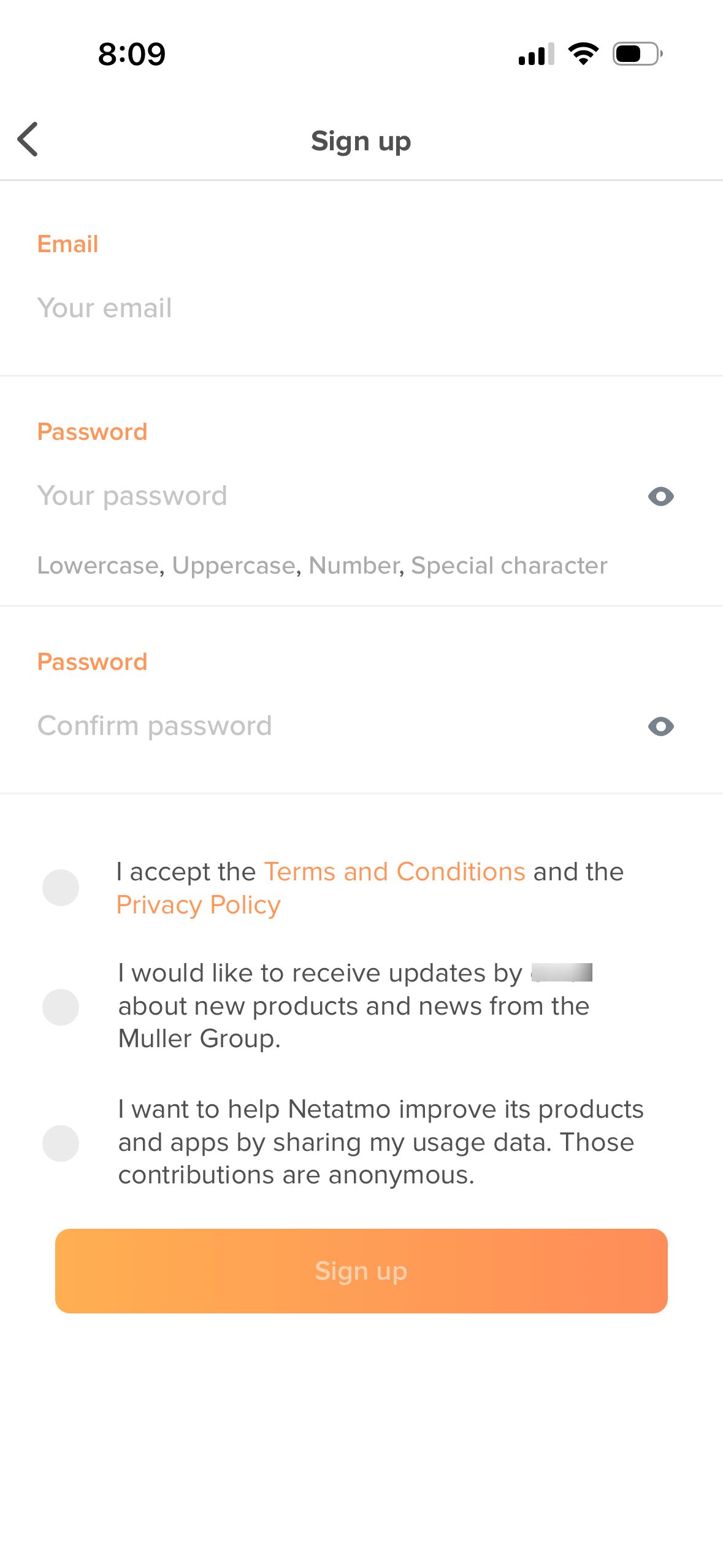 sign-up (Intuis Connect Netatmo)