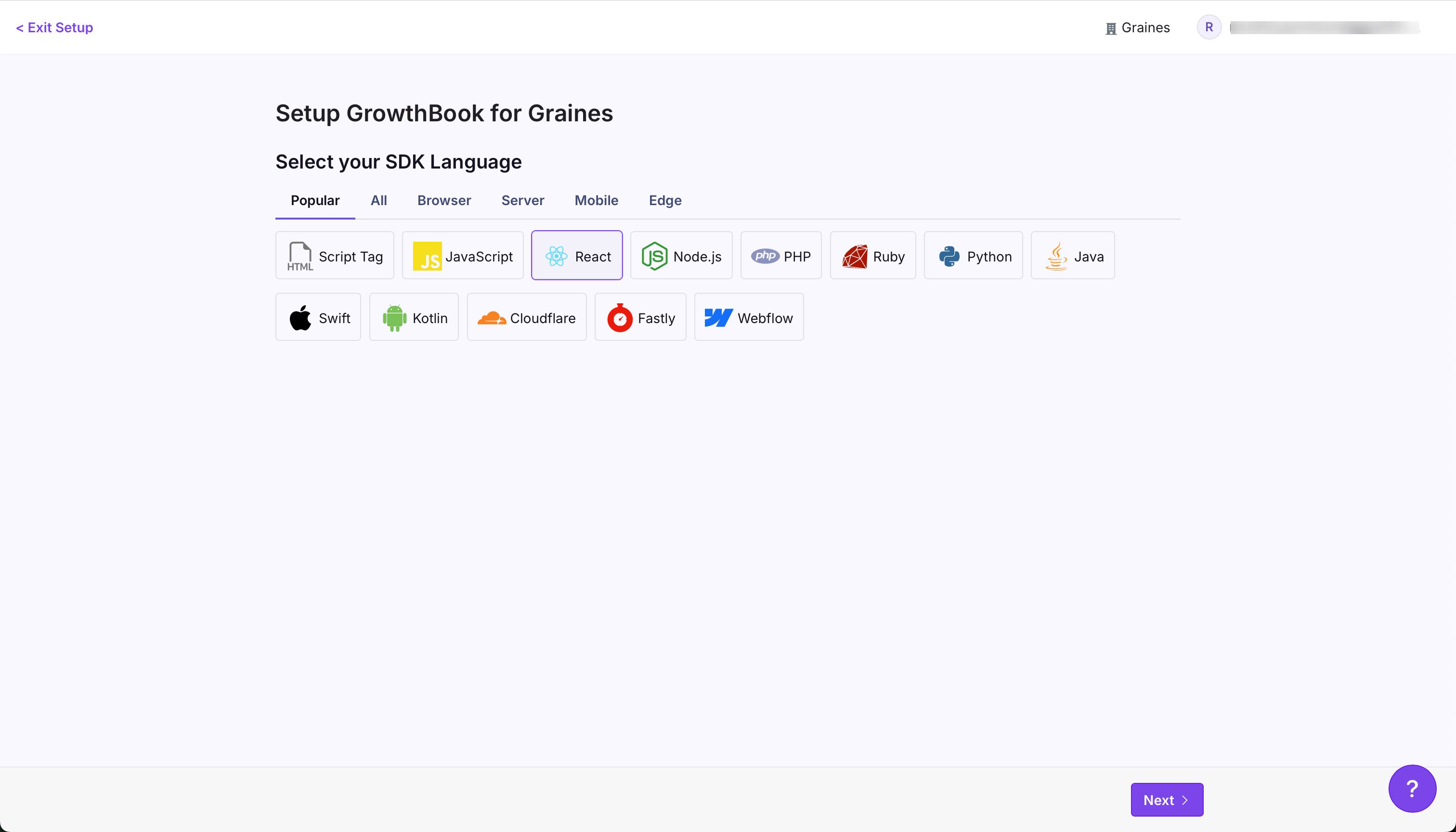 Onboarding (Growthbook)