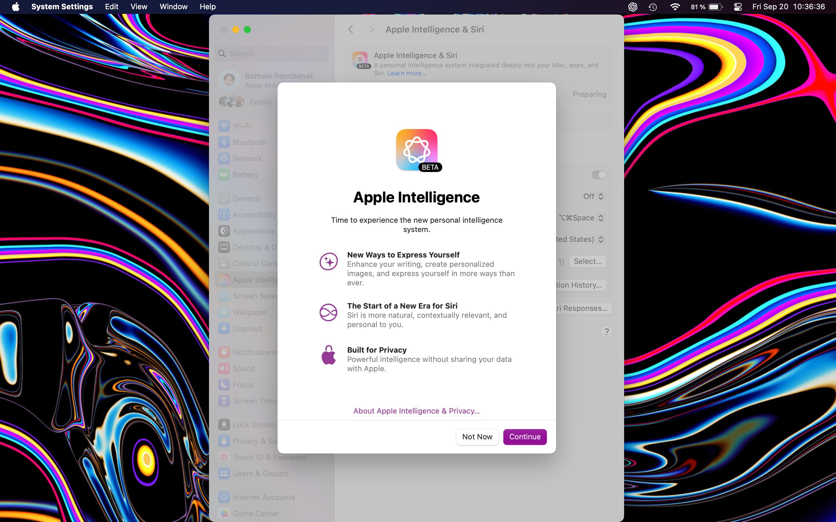 welcome (Apple Intelligence)