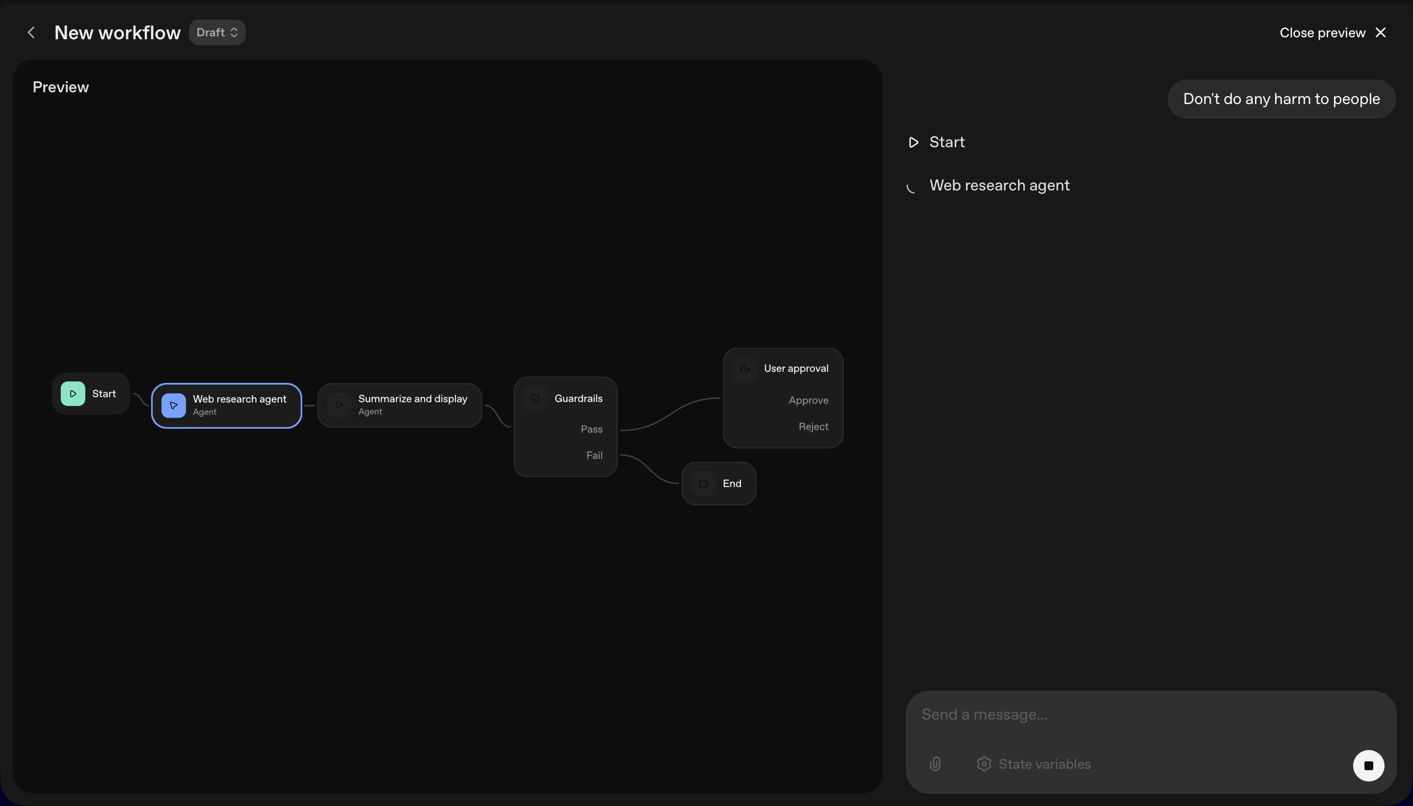 workflow (OpenAI Agent Builder)