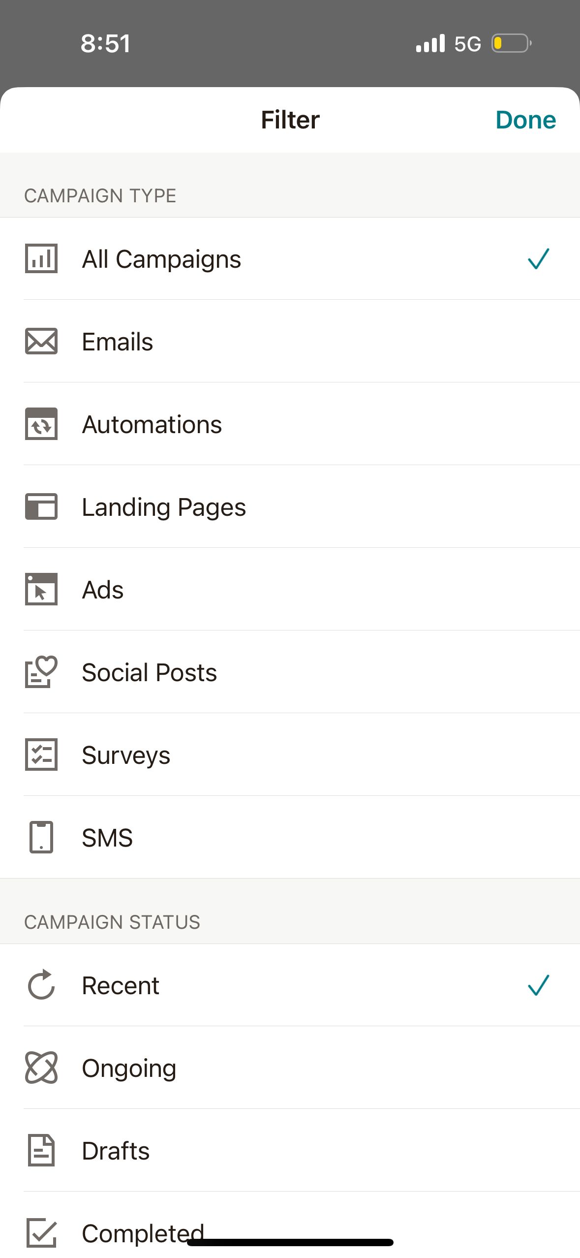 filter (Mailchimp)