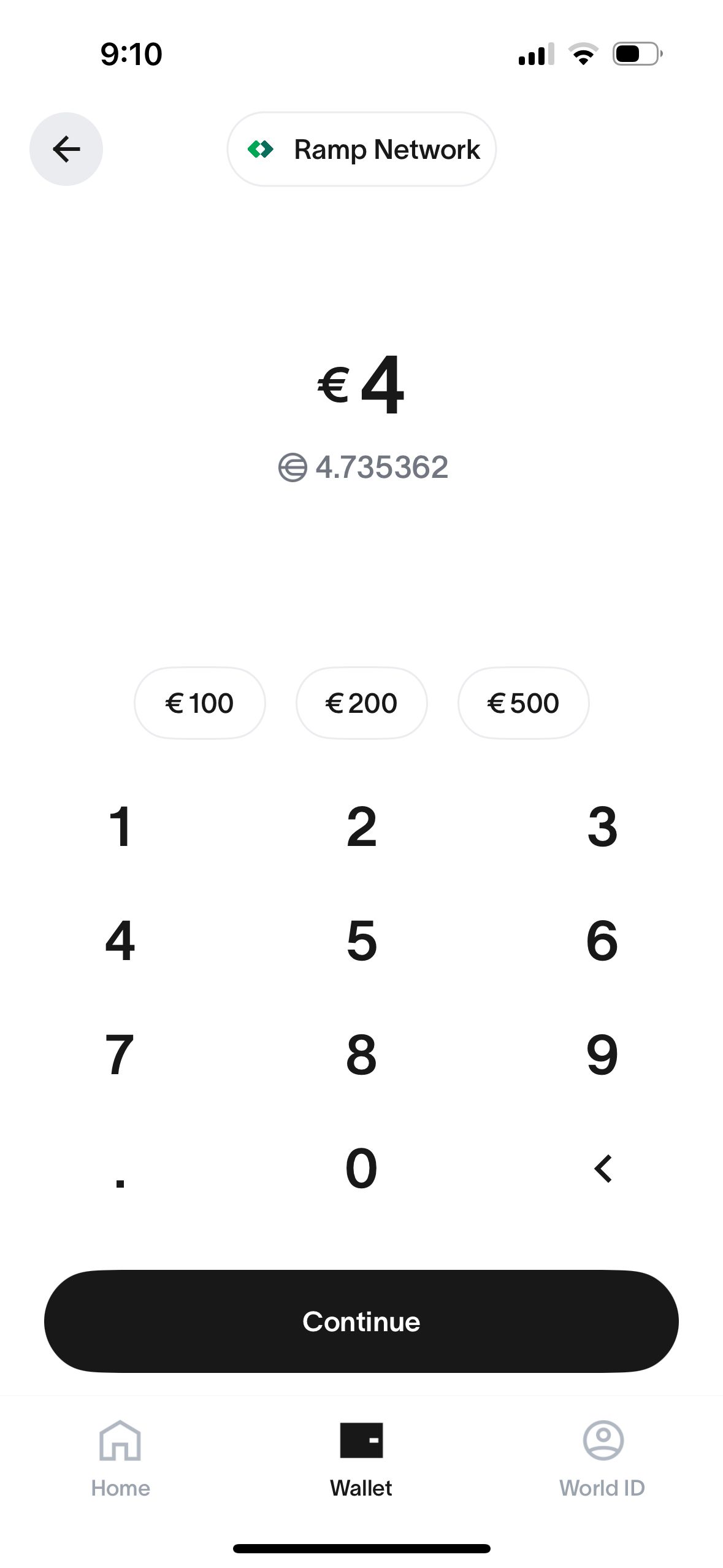 Numeric Keypad (World App)