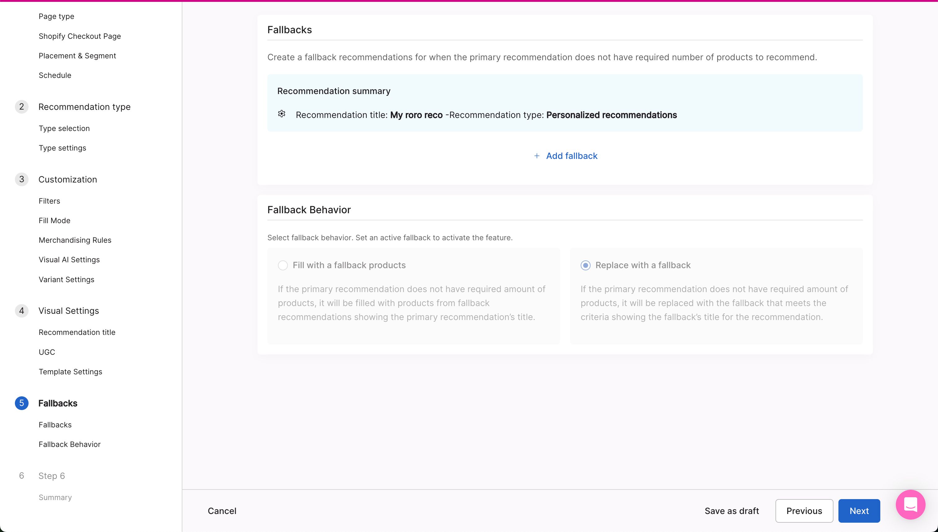 Settings / Configuration (Nosto)