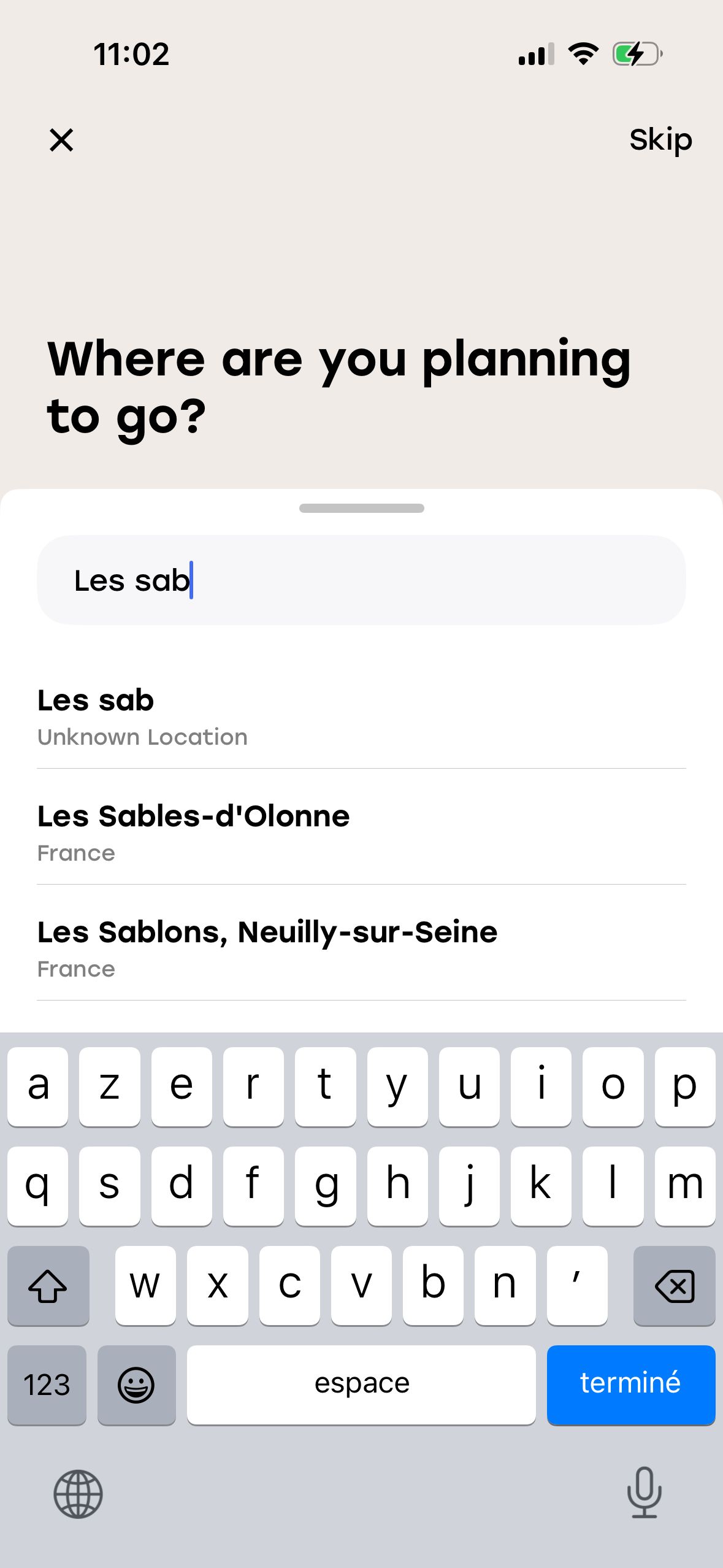 Search (Plan & Go)