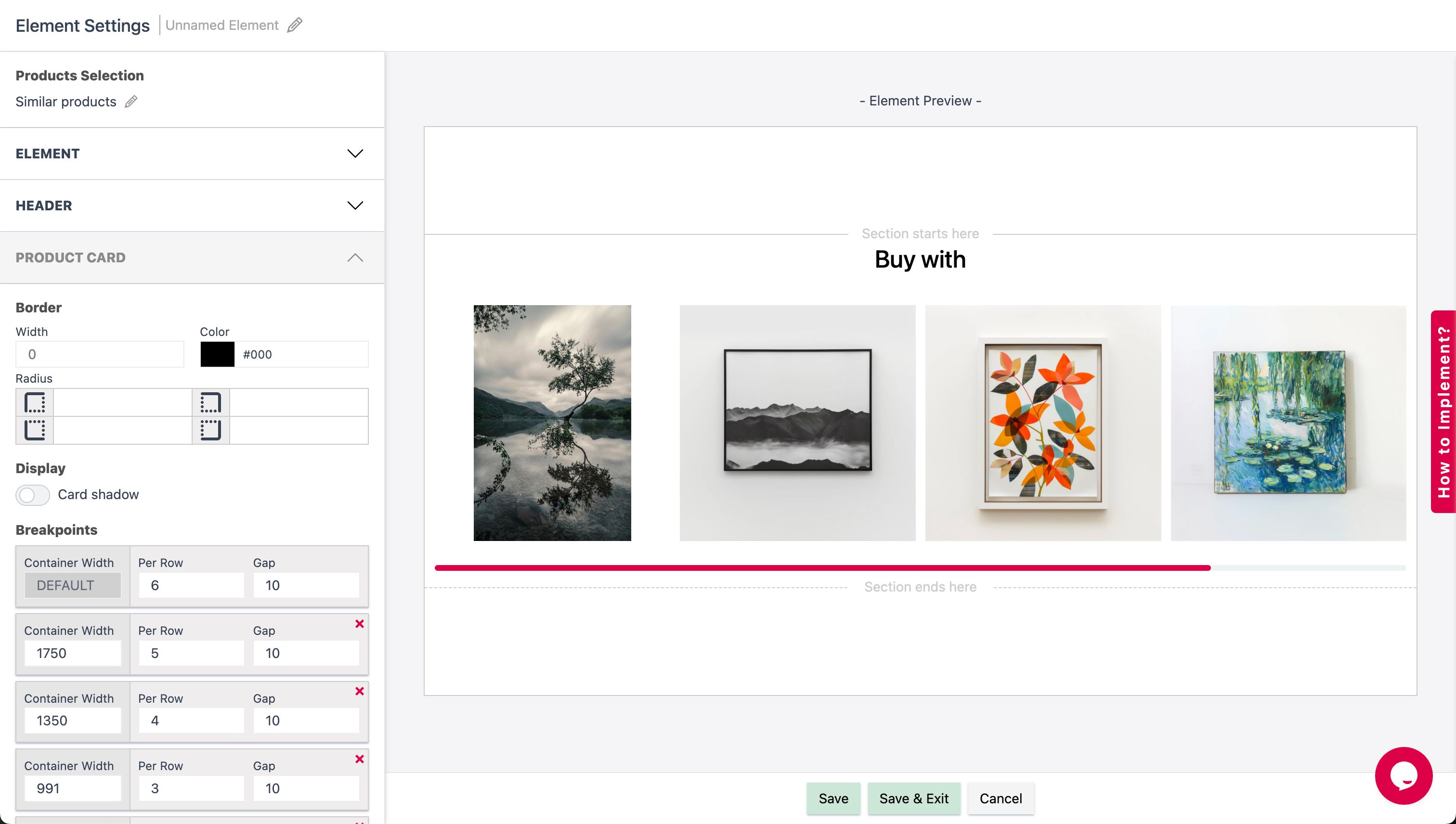 settings panel (Kimonix)