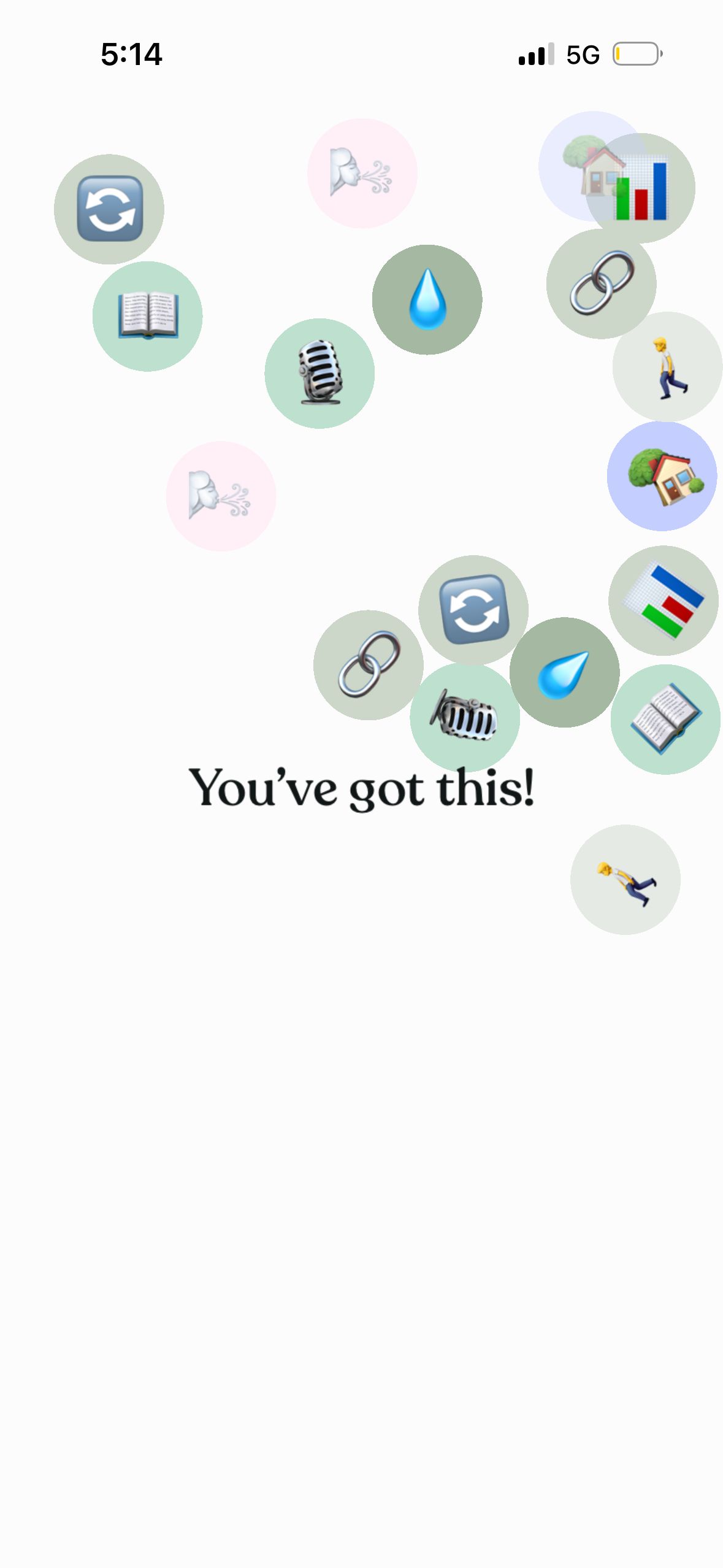 Confirmation/Encouragement Screen