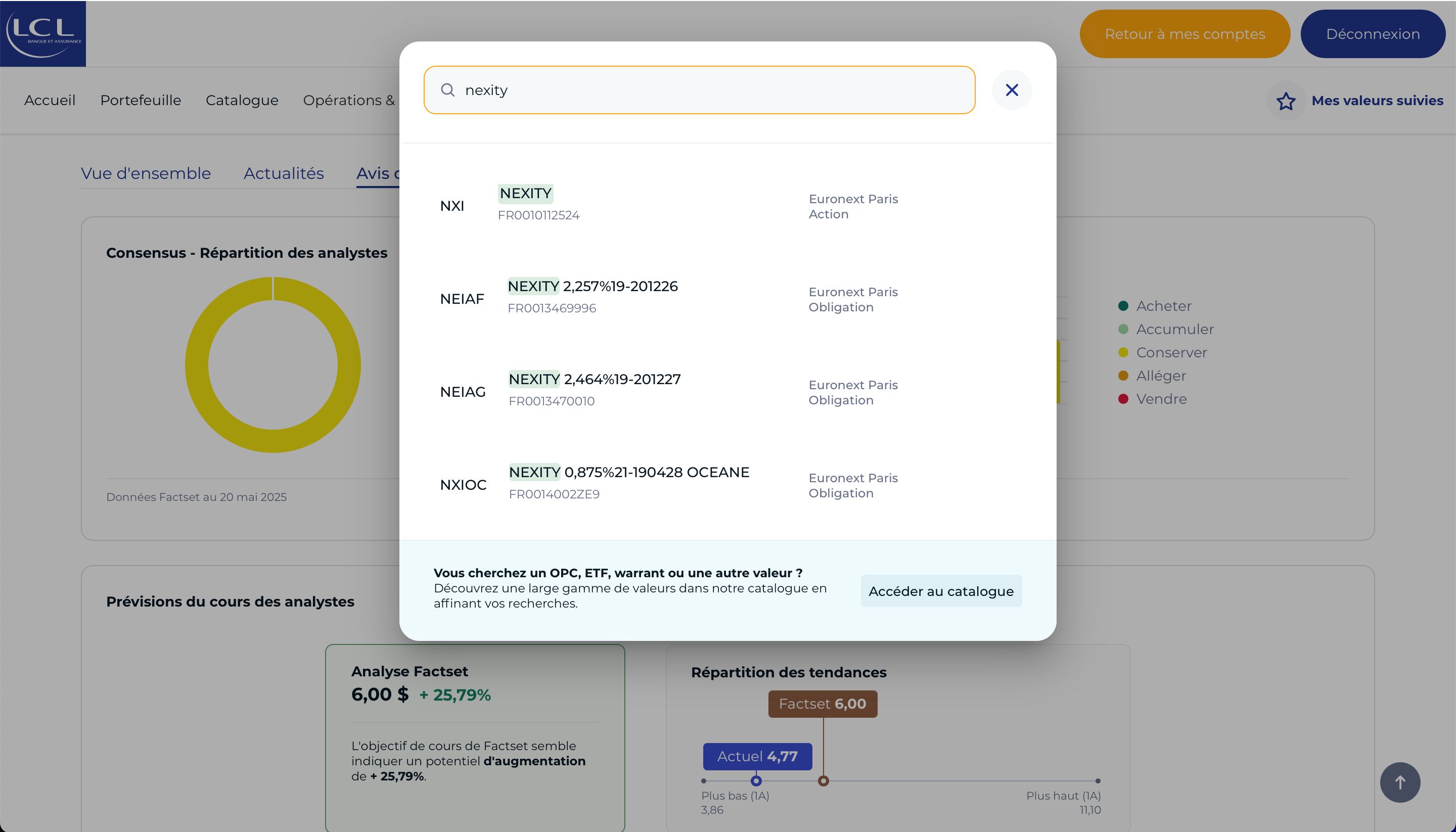 search (LCL Bourse)