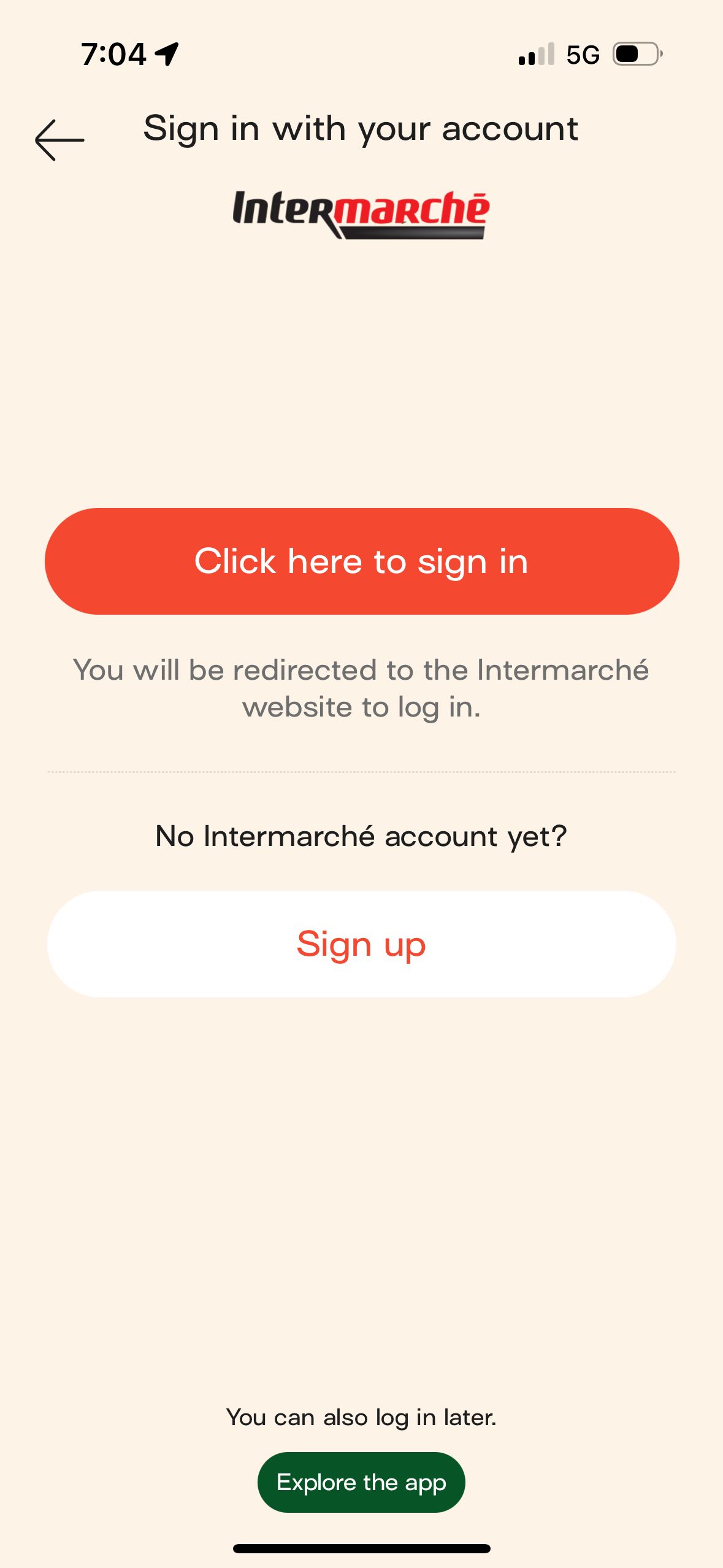 login (Intermarché)