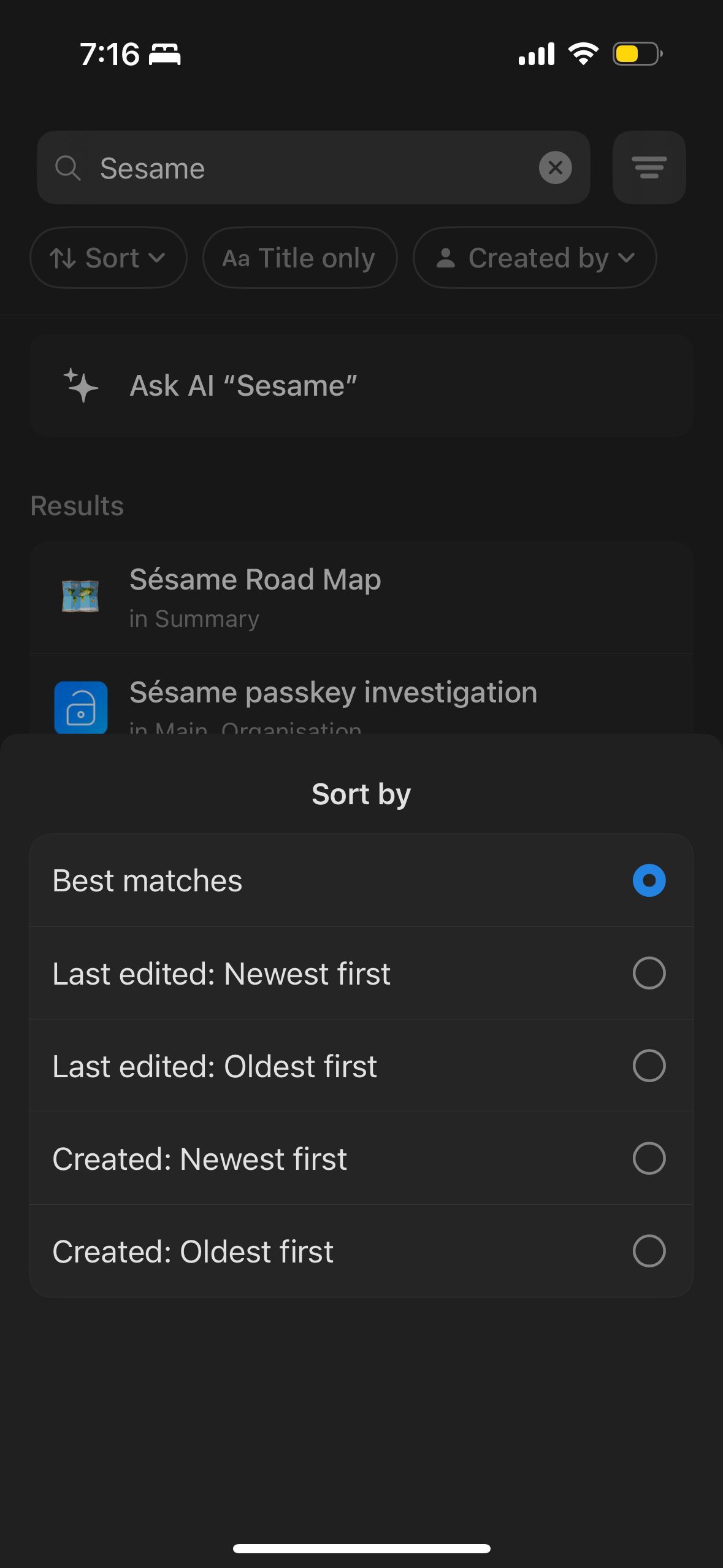 search (Sesame)