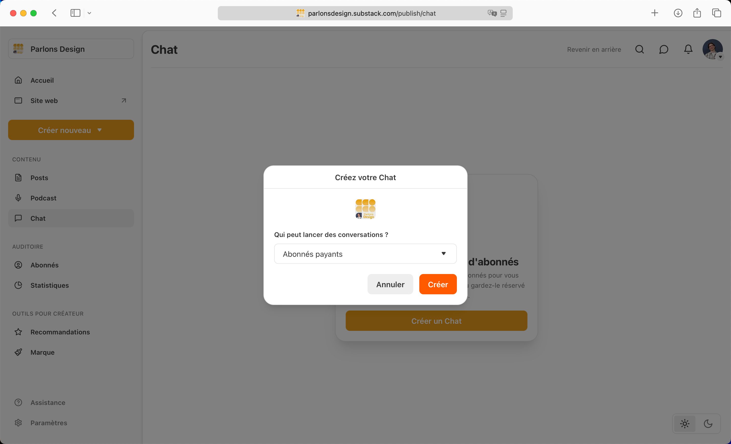 modal (Substack)