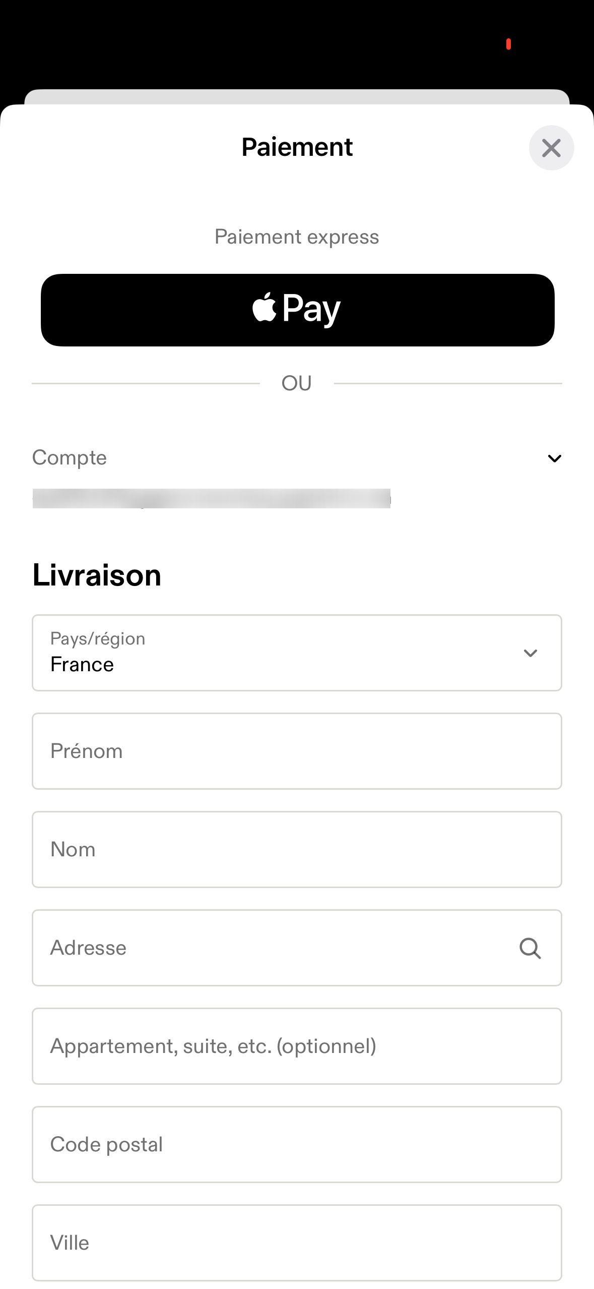 Checkout (On)