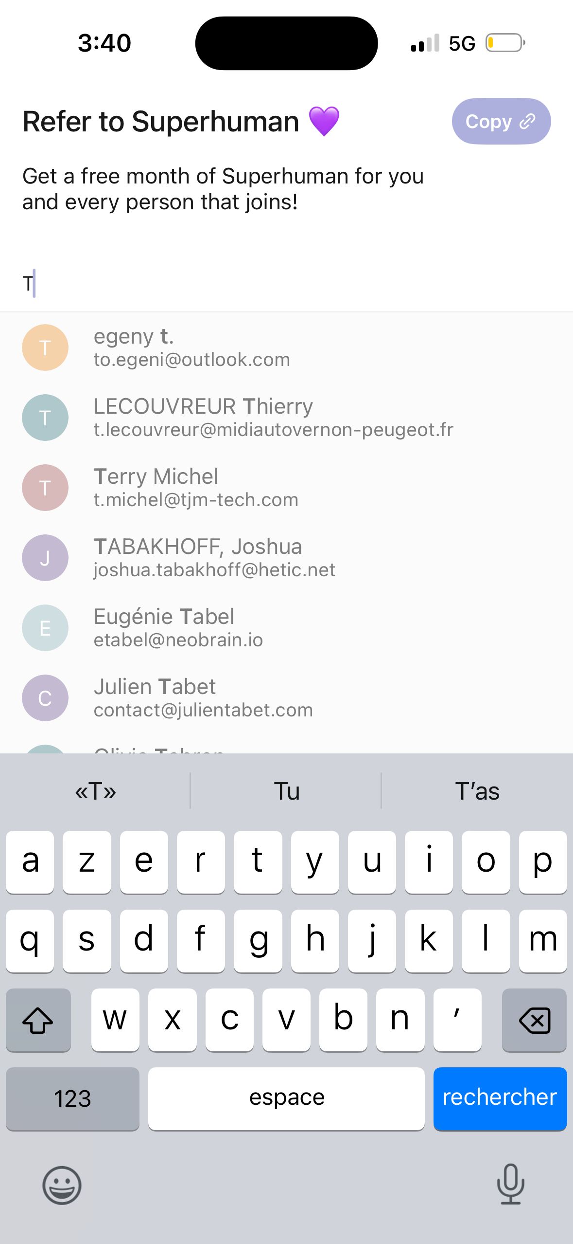 Contact List (Superhuman)