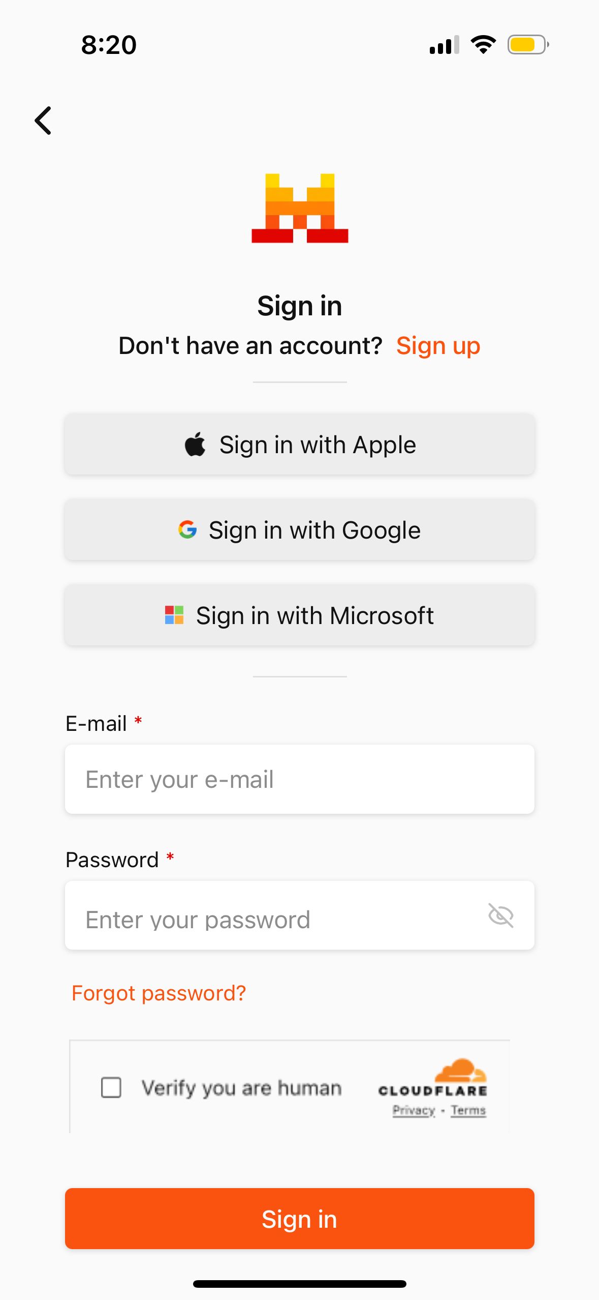 login (Le Chat)
