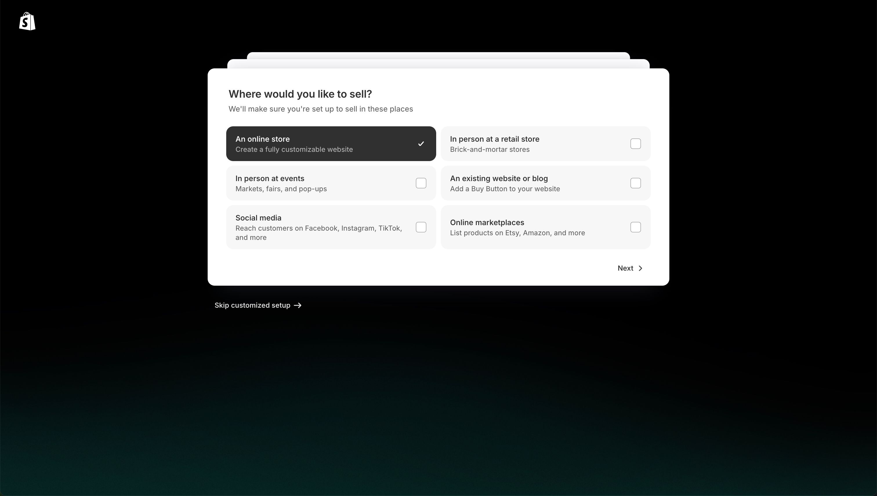 Onboarding (Shopify)