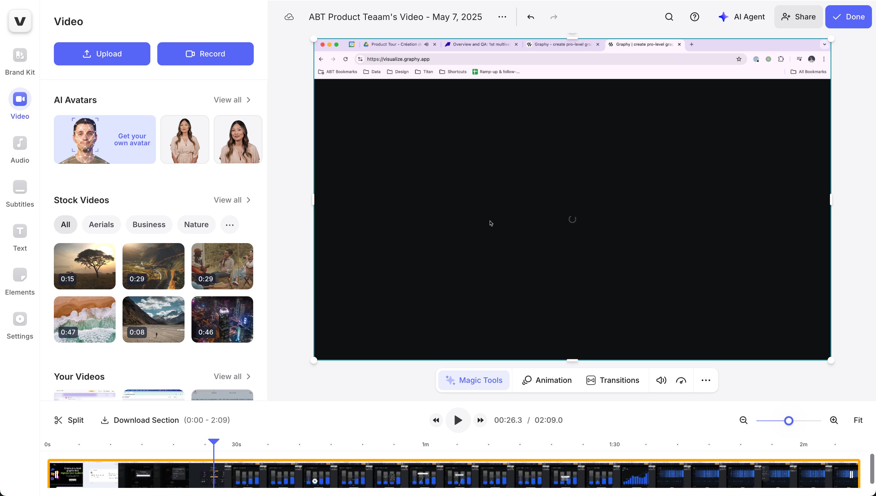 video editor (Veed)
