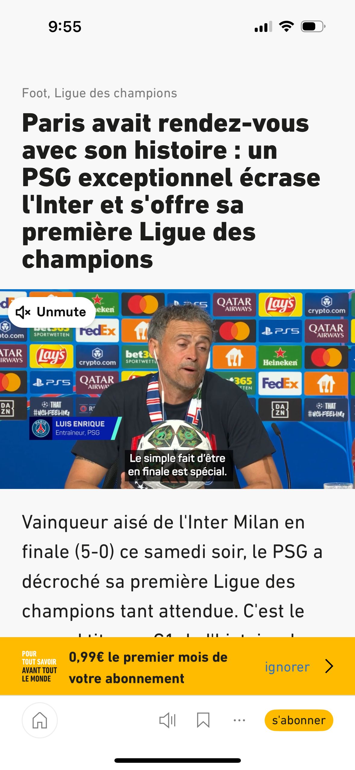 news article (L'Équipe)