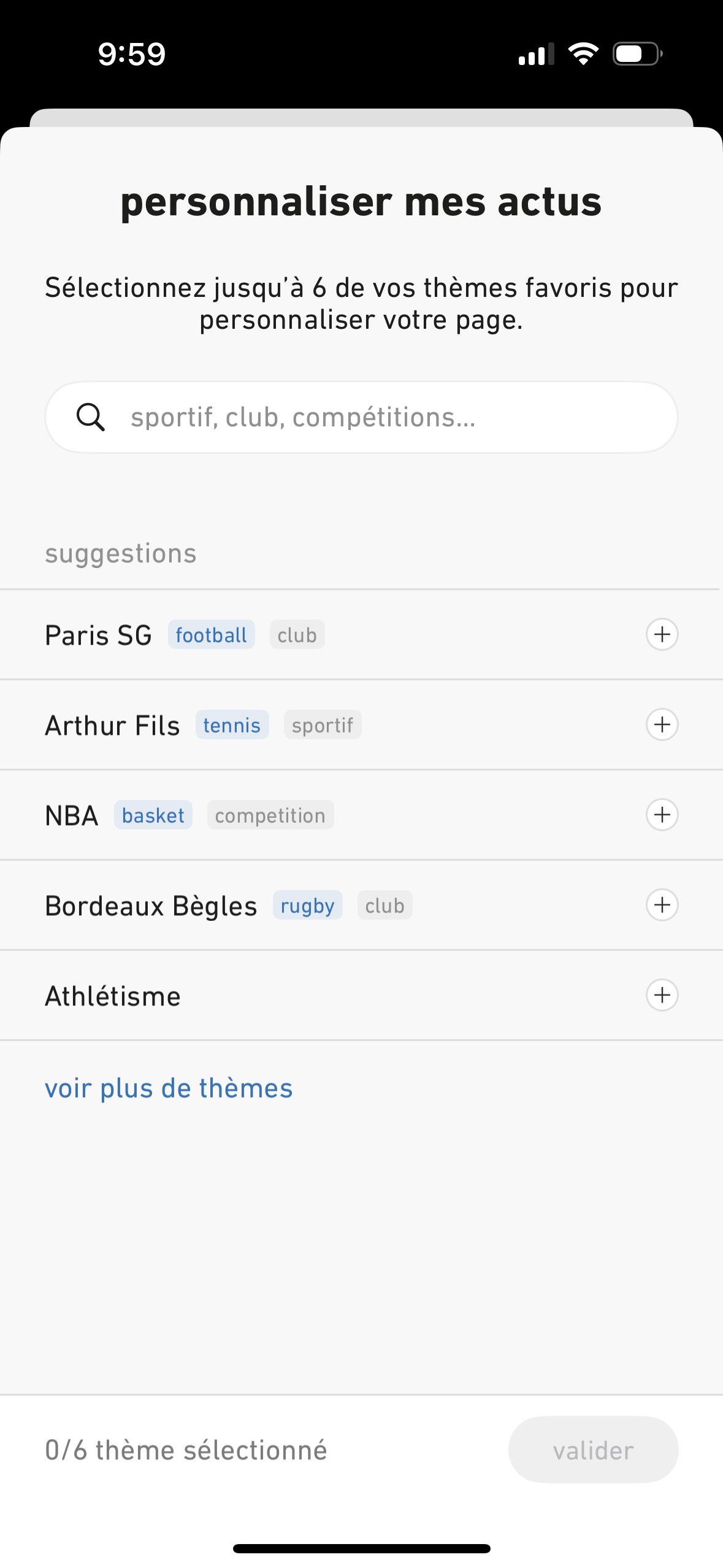 Preferences & Settings (L'Équipe)