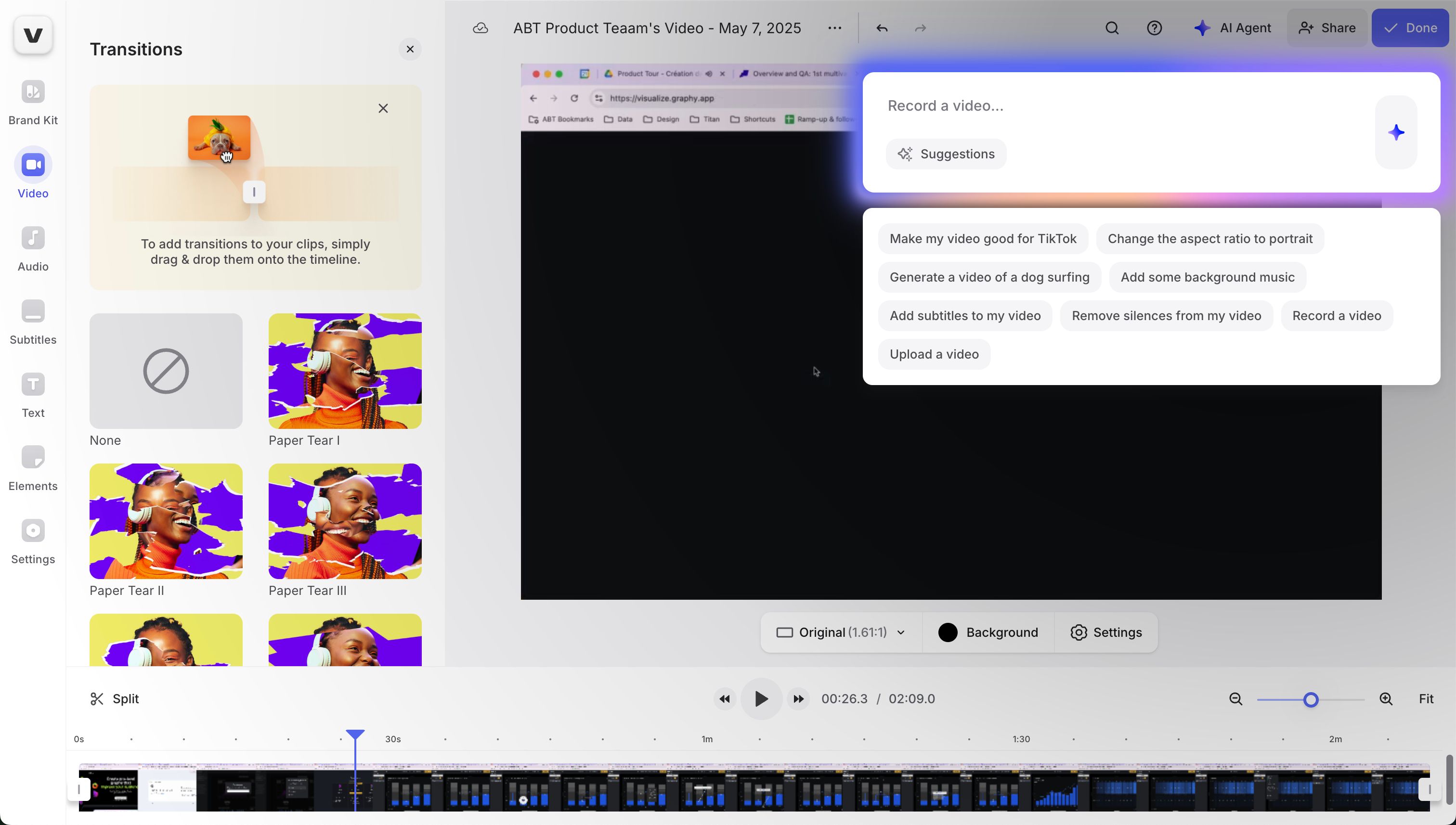 video editor (Veed)