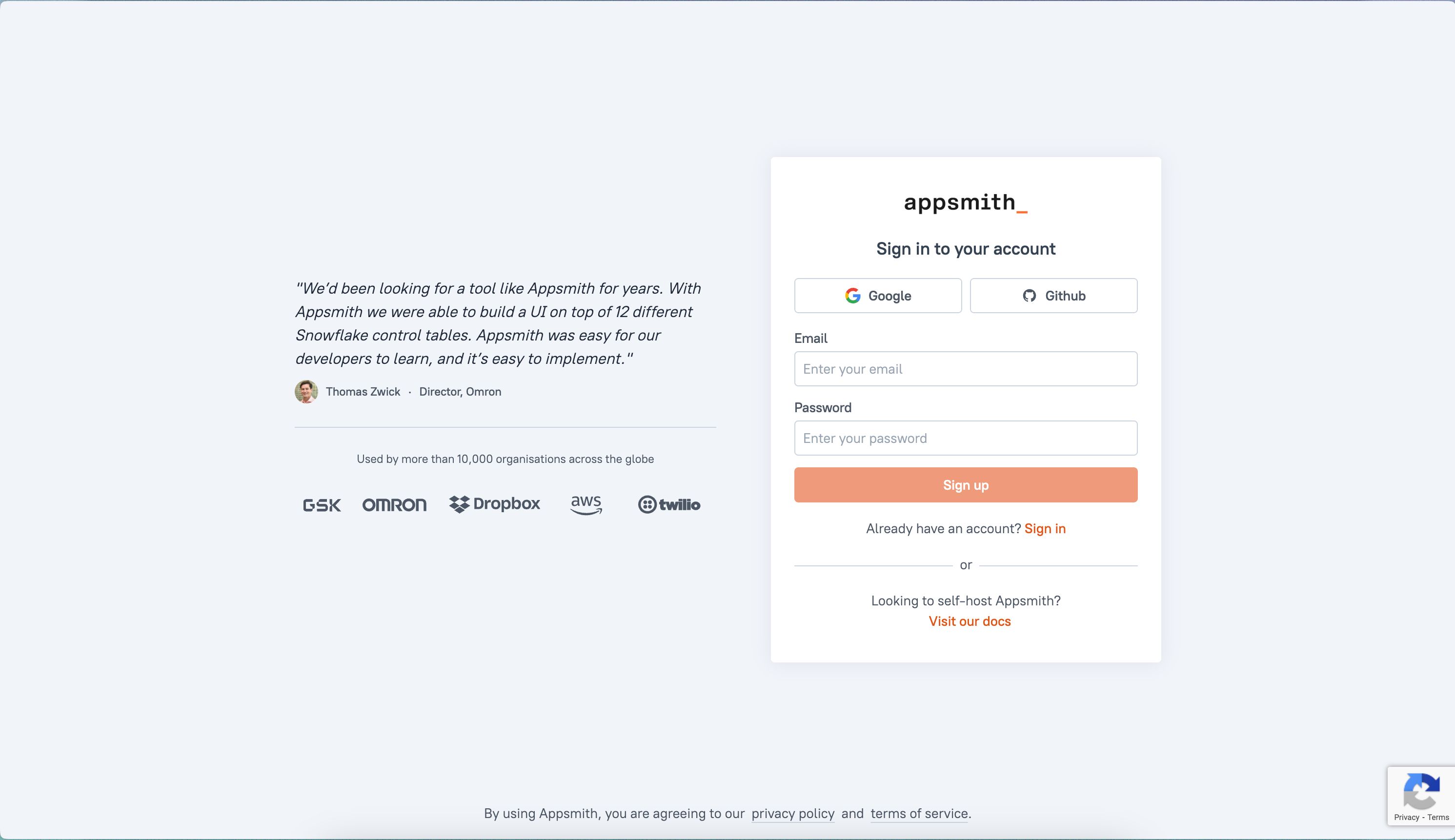 login (Appsmith)