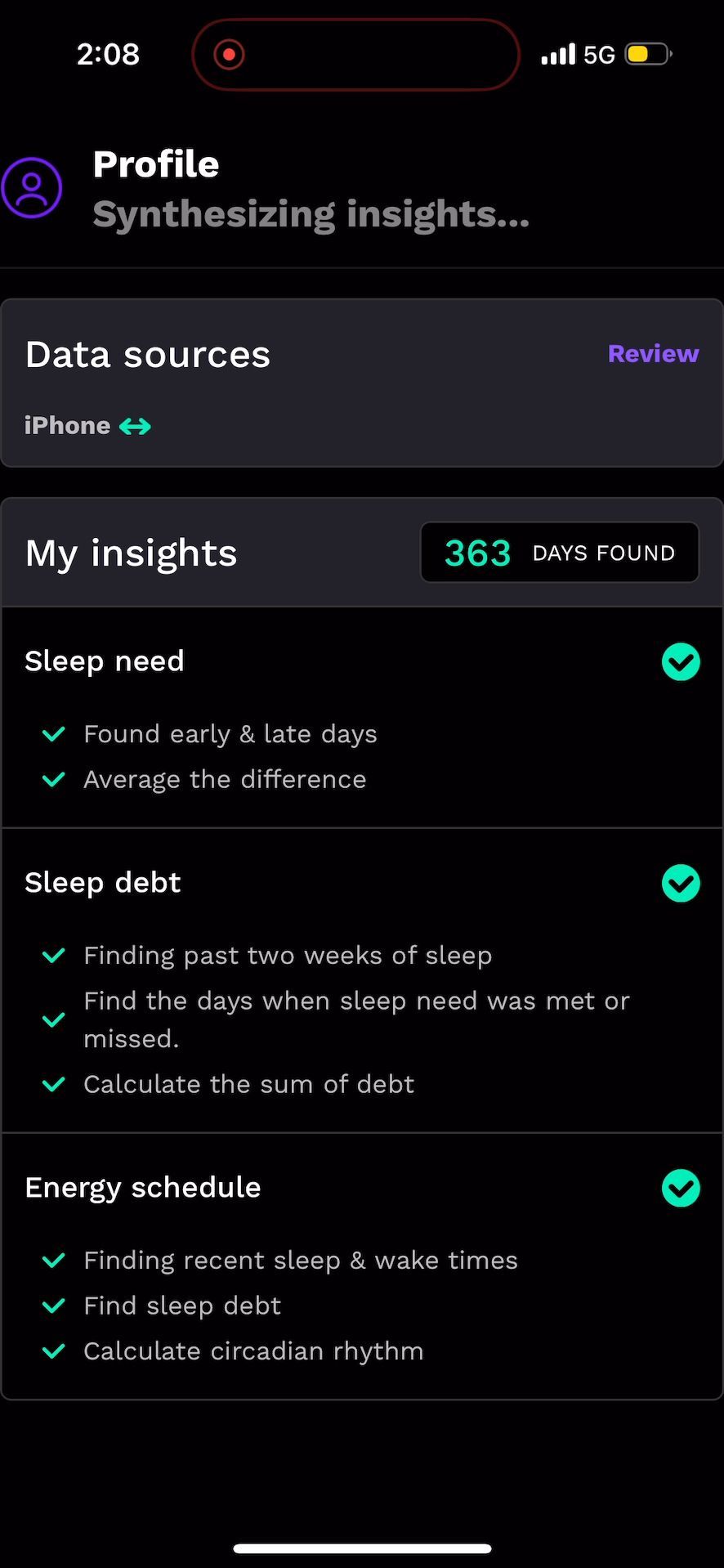 profile (Health Insights)