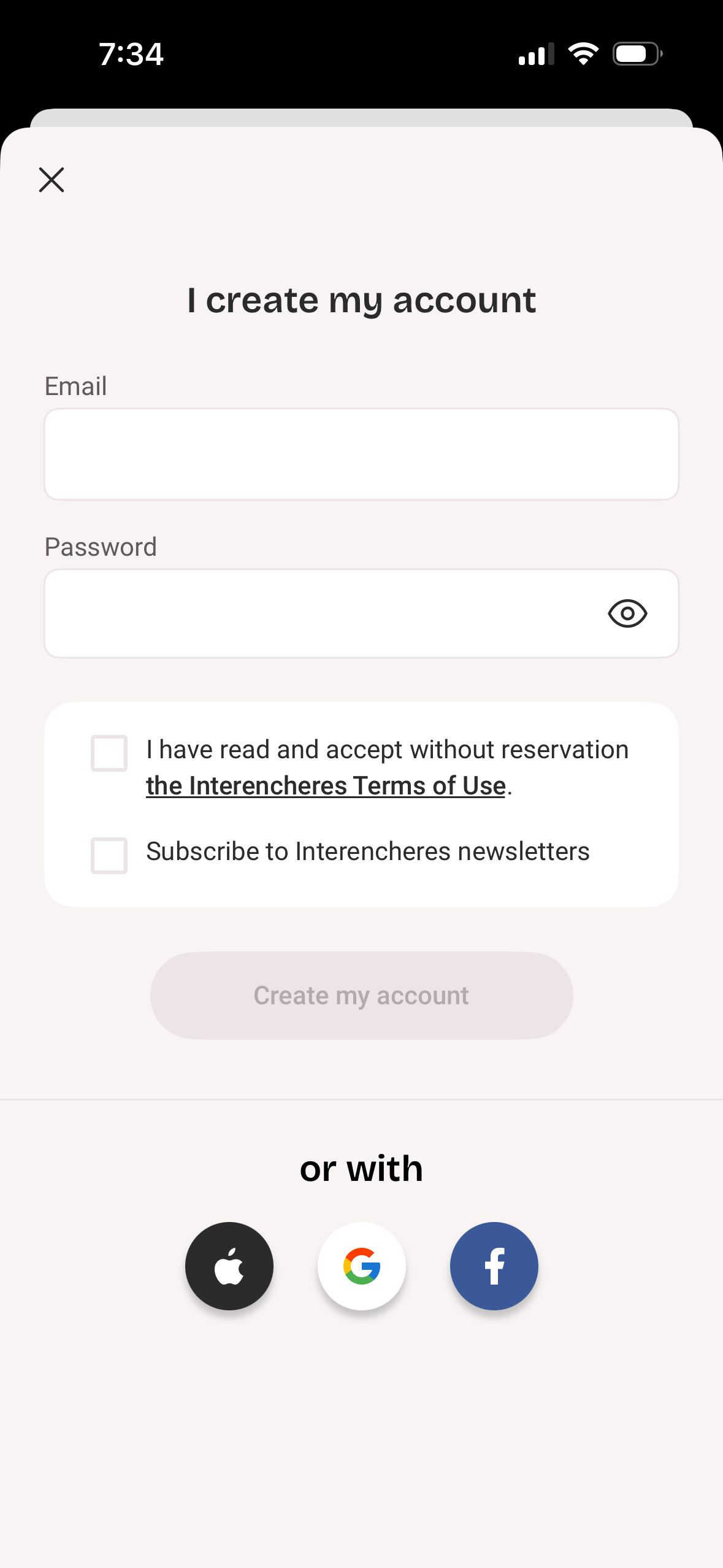 Sign Up (Interencheres)