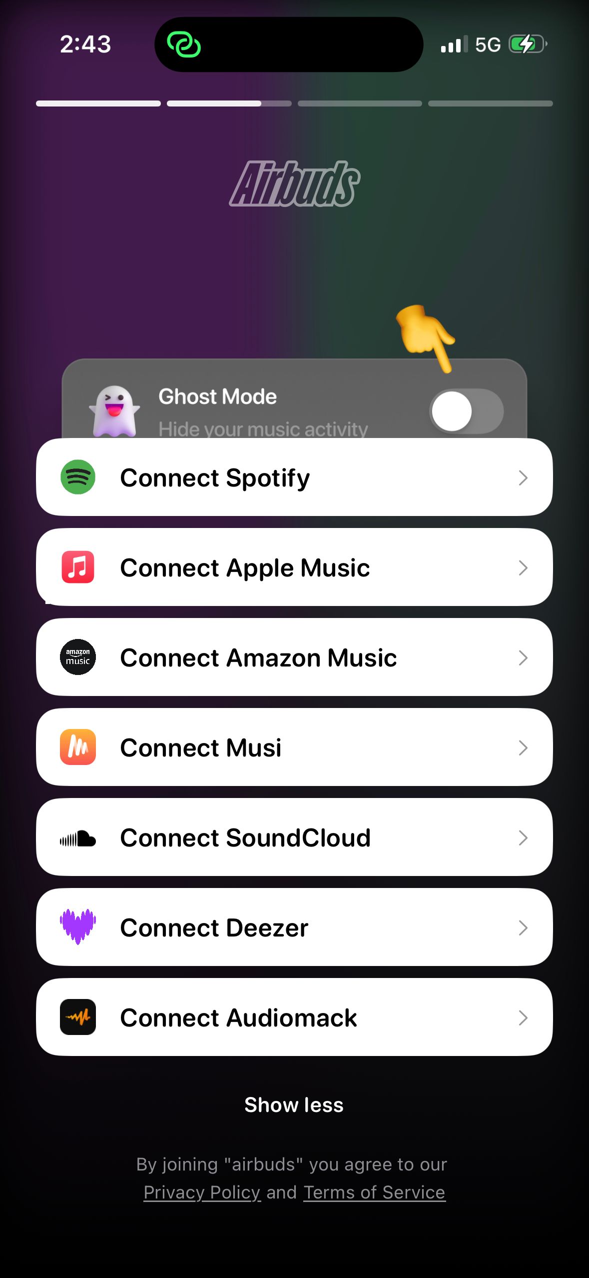 Settings / Preferences (Airbuds)