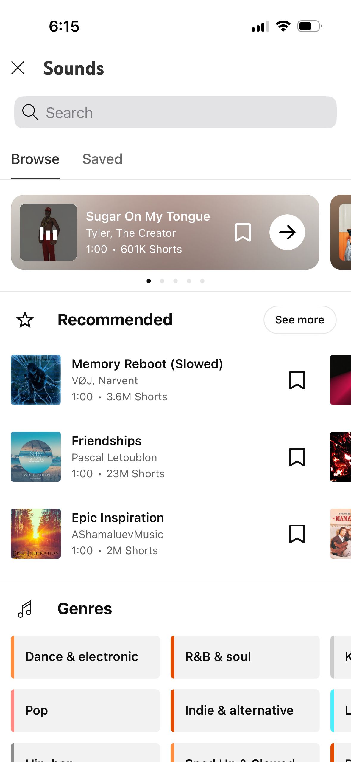 Sound Selection (Youtube)