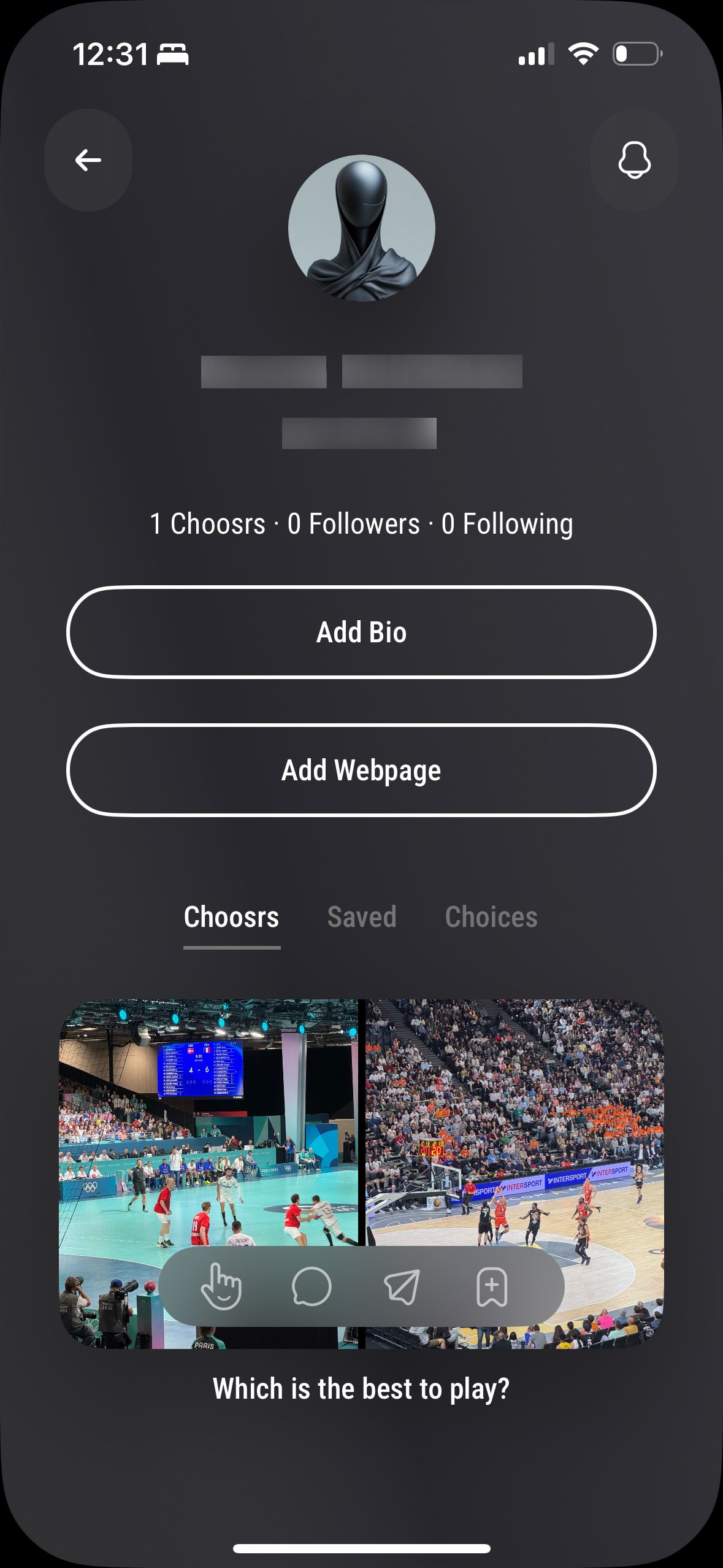 profile (Choosr)
