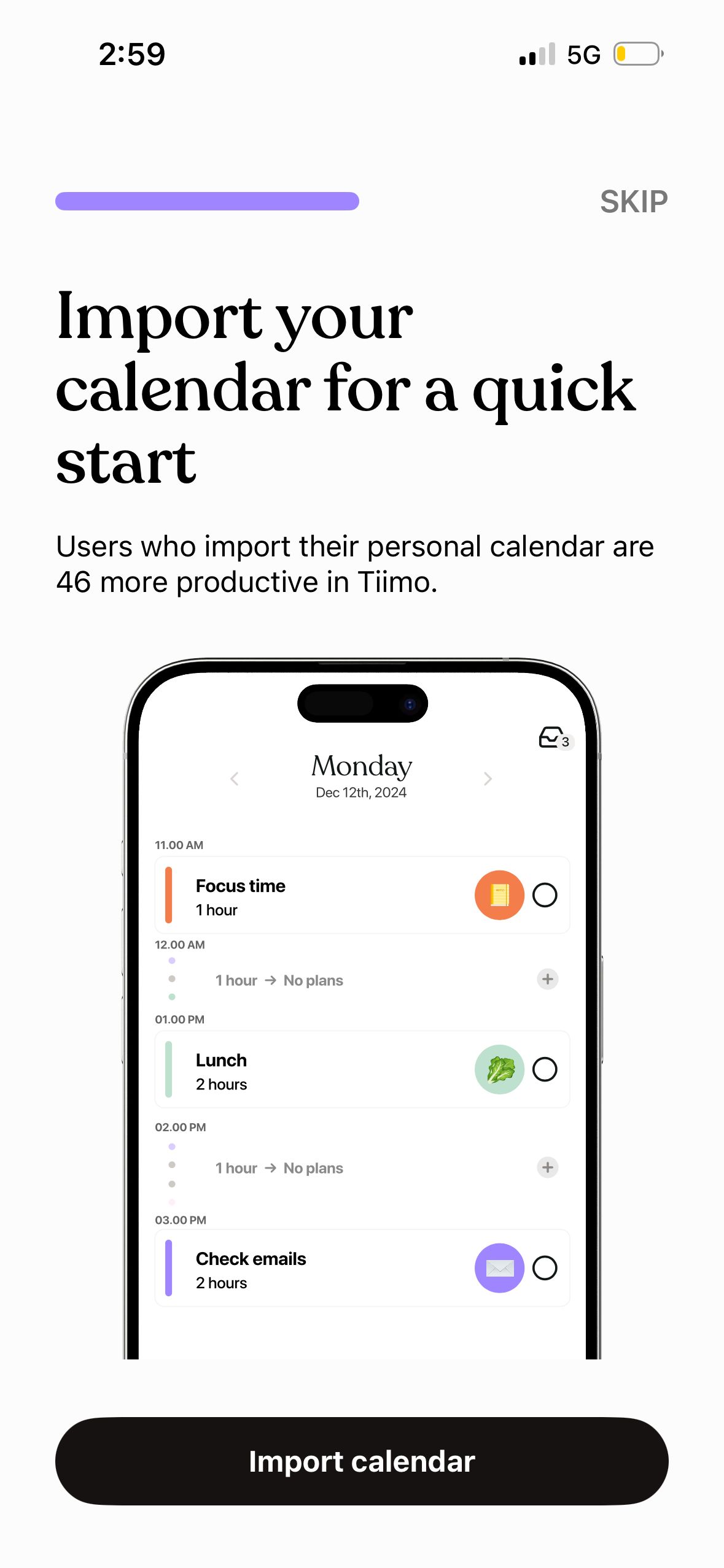 onboarding (Tiimo)