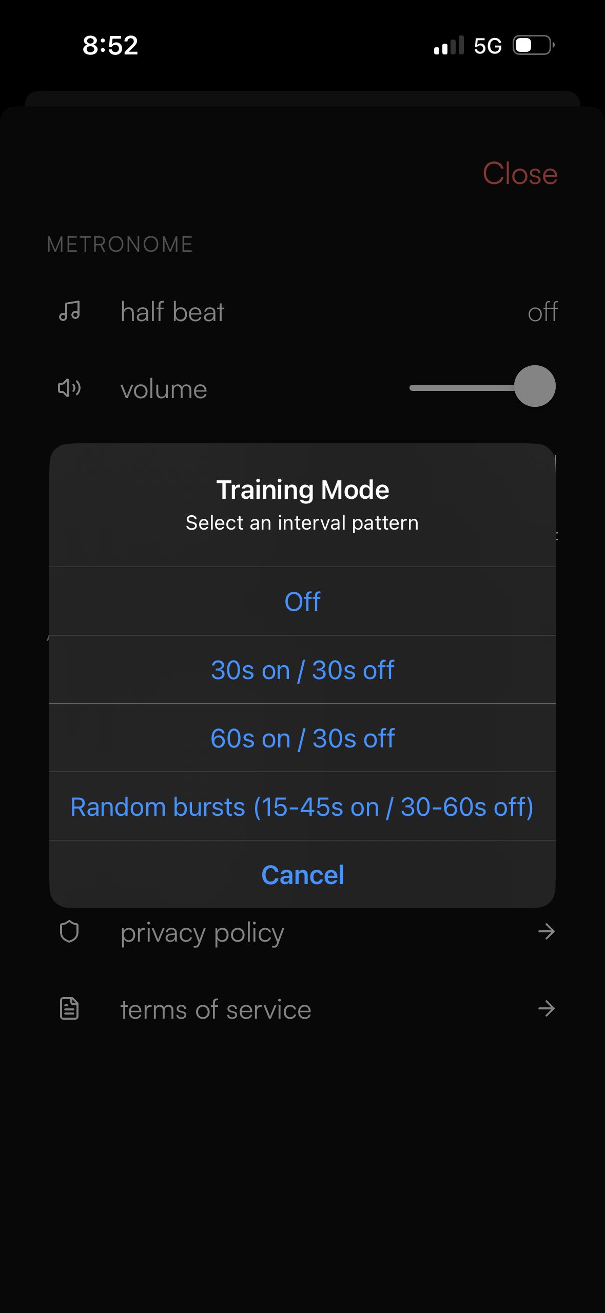 settings (Runo)