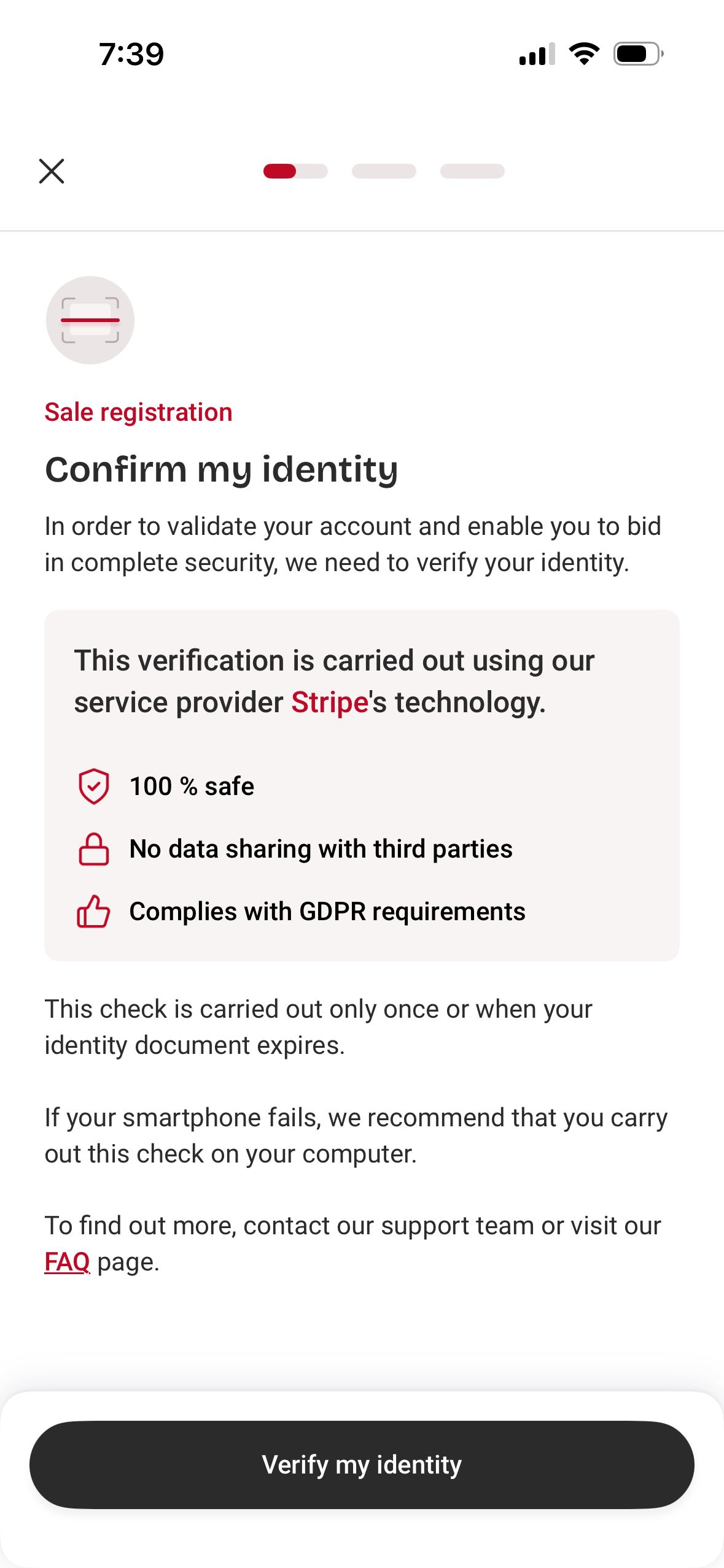 Identity Verification (Interencheres)
