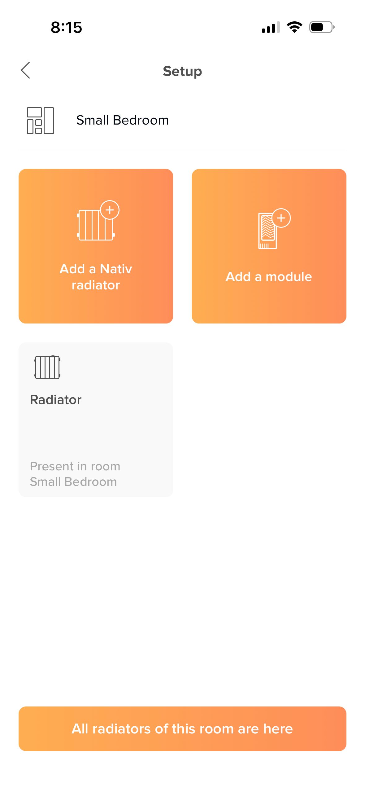 Setup/Configuration (Intuis Connect Netatmo)