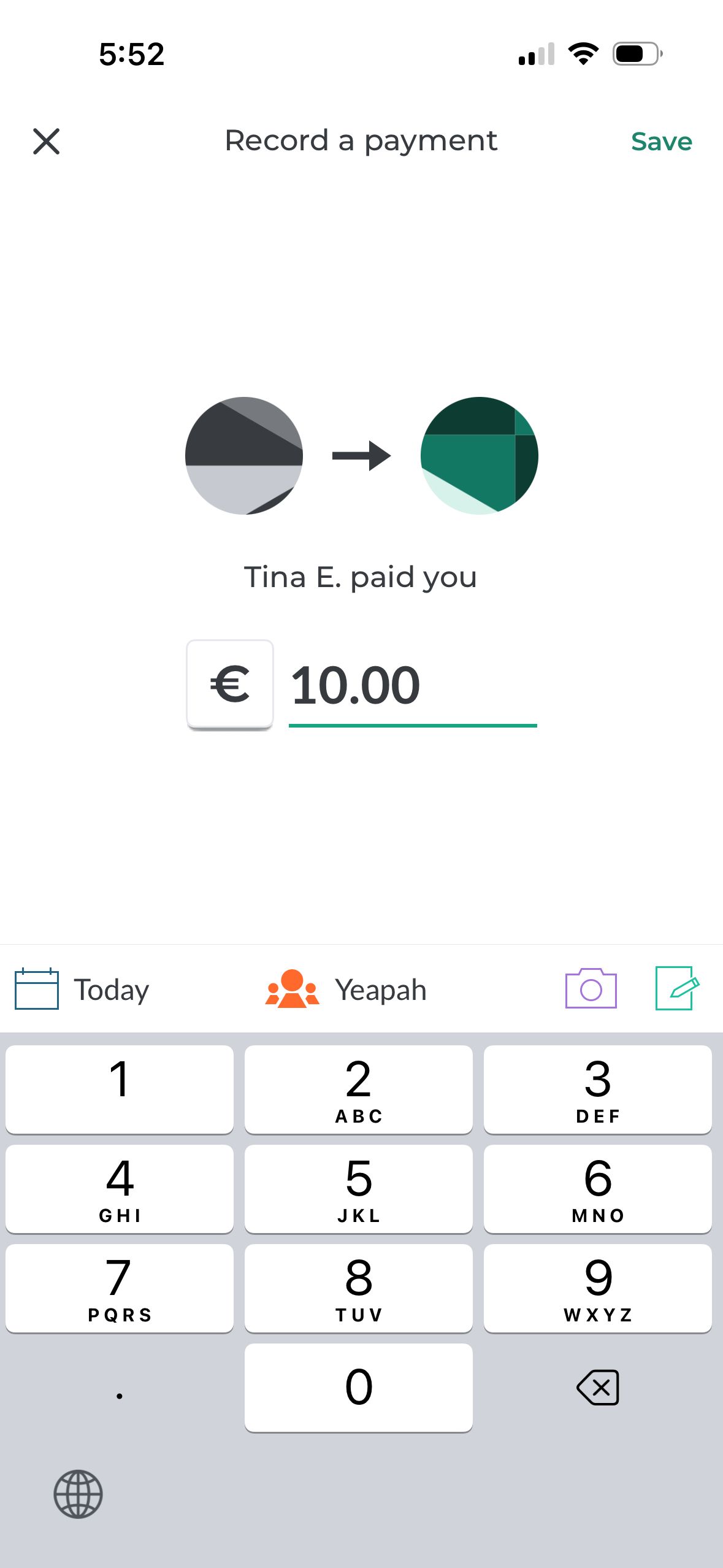 Payment (Splitwise)