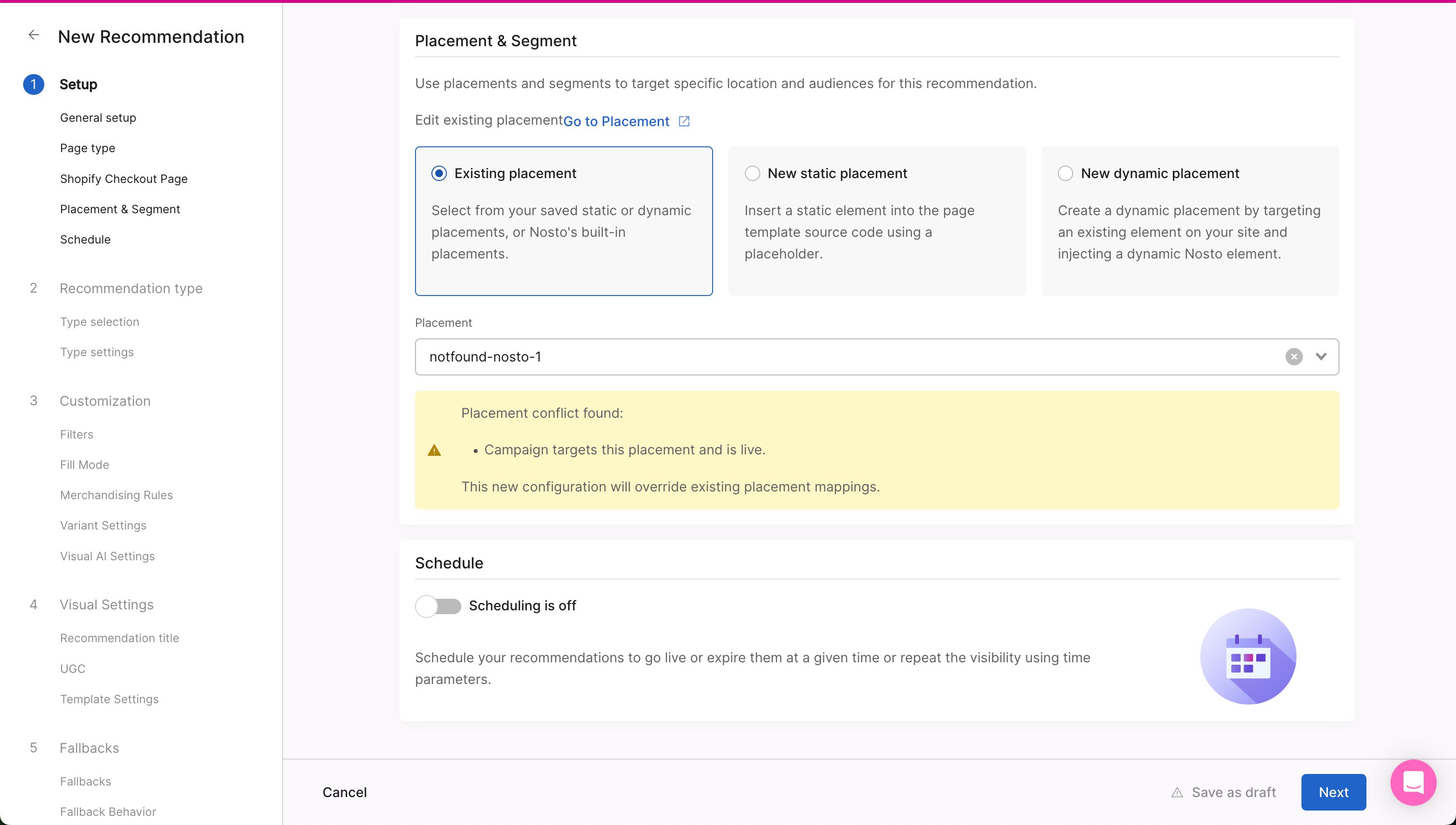 configuration (Nosto)