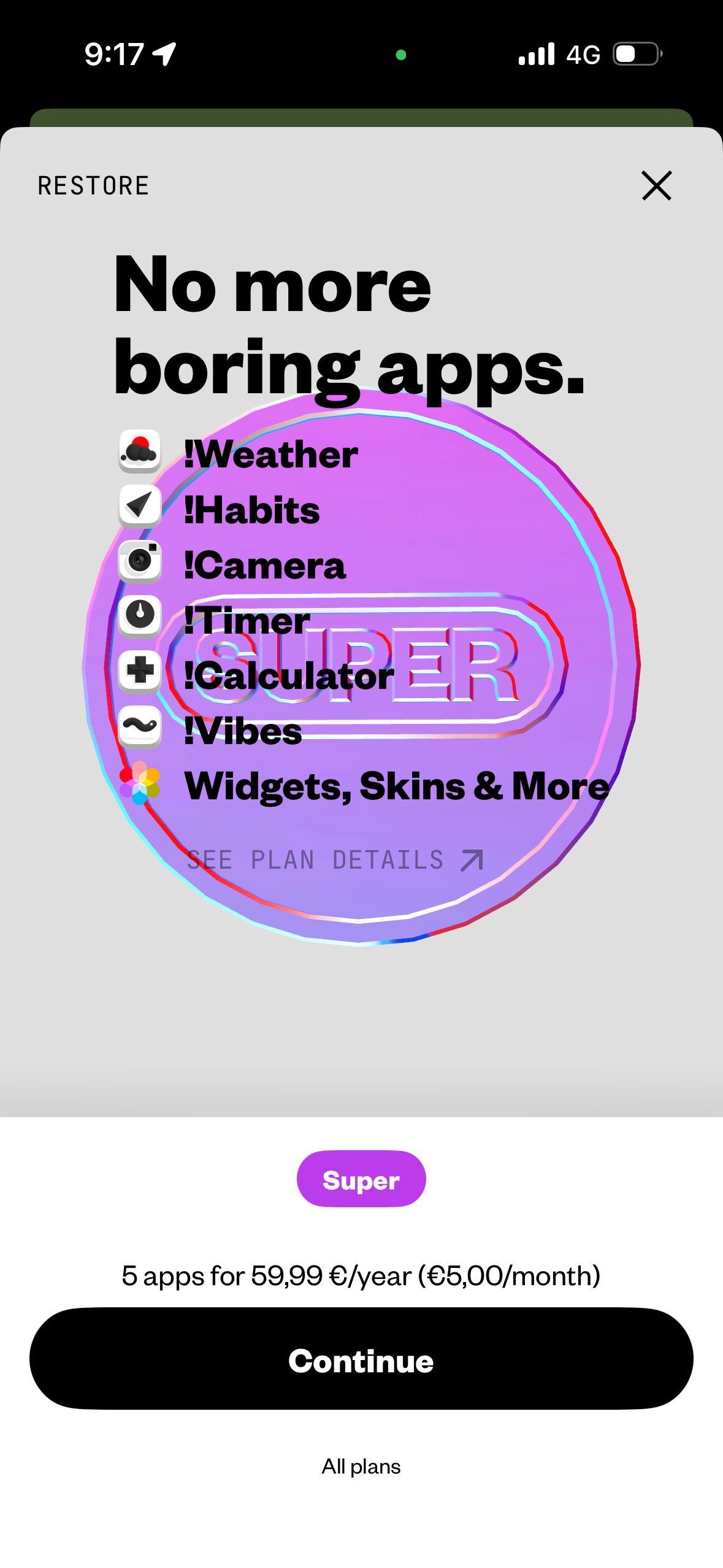Subscription (!Camera)