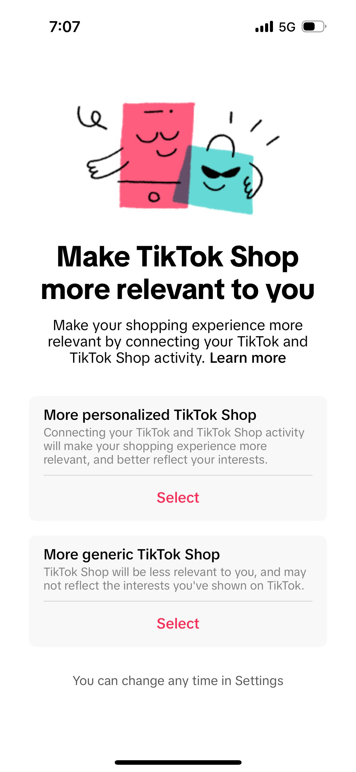 Settings/Preferences (TikTok)