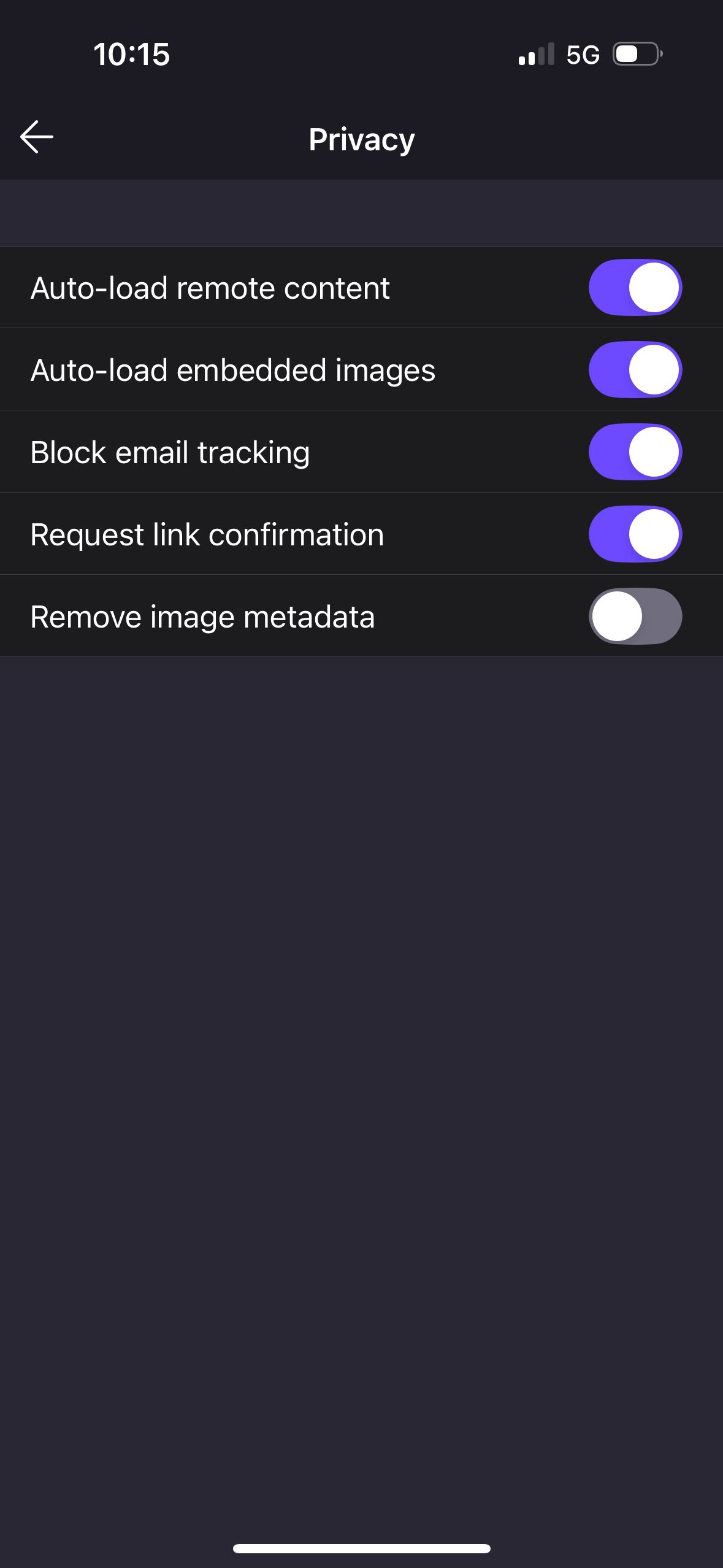 Settings (Proton Mail)