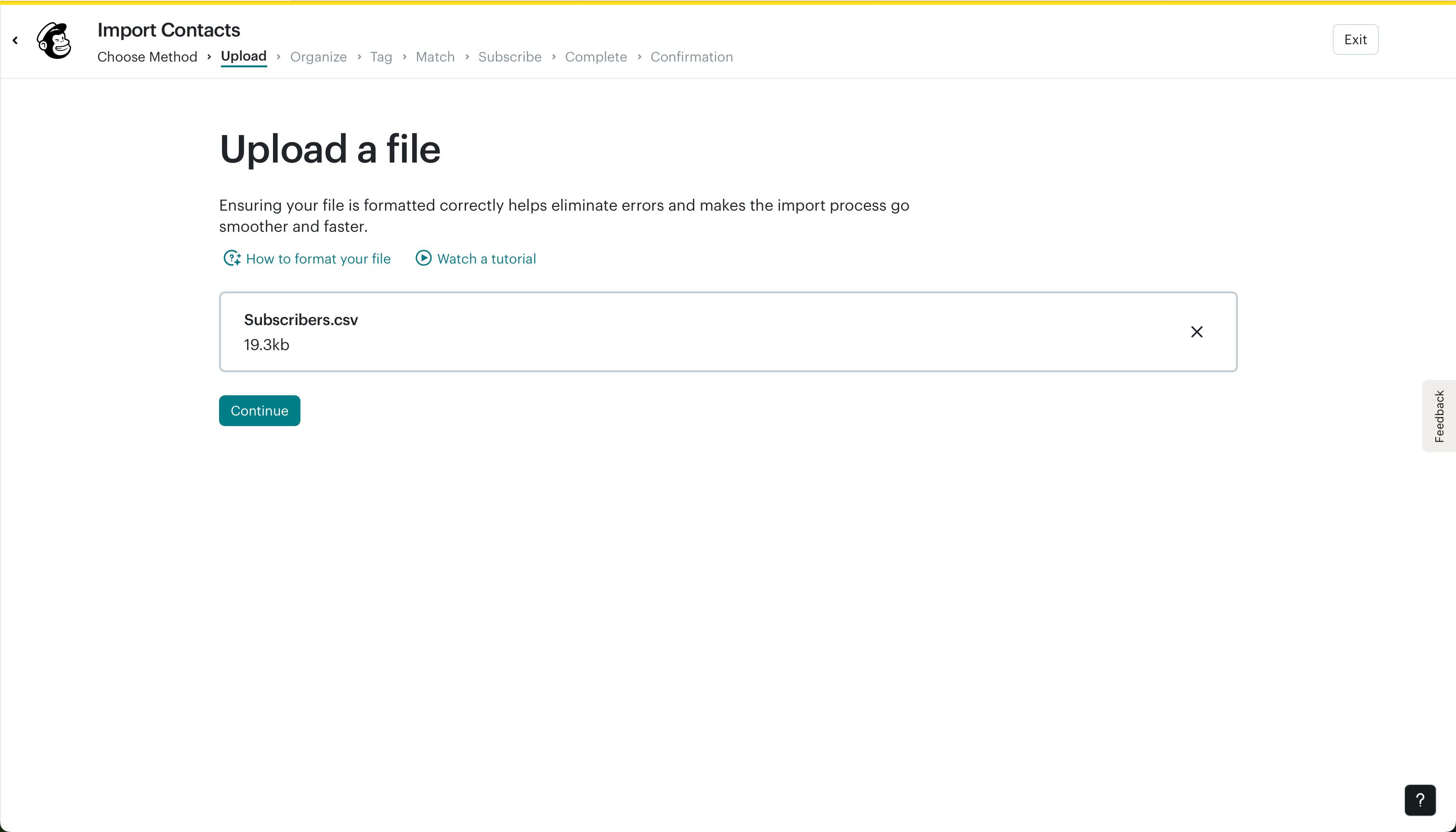 file_upload (Mailchimp)
