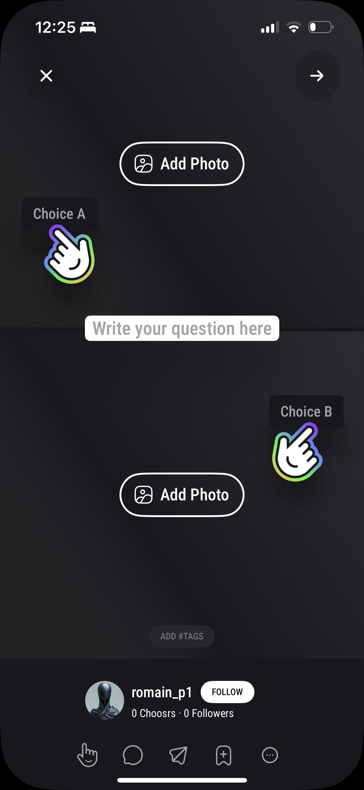 Poll Creation (Choosr)