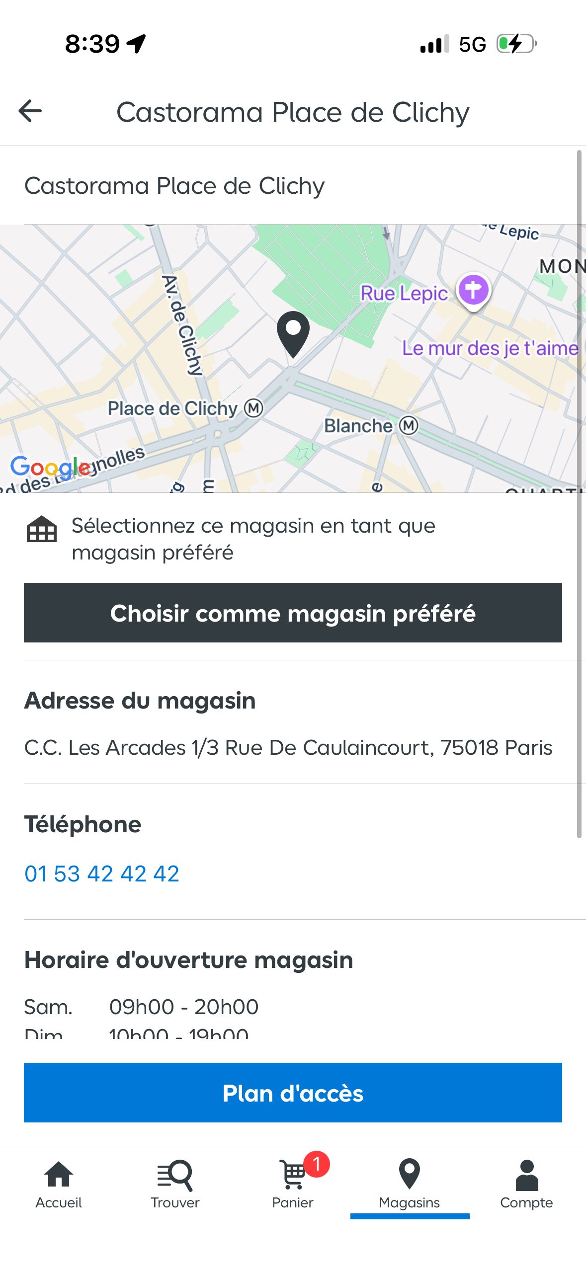 Store Details (Castorama)