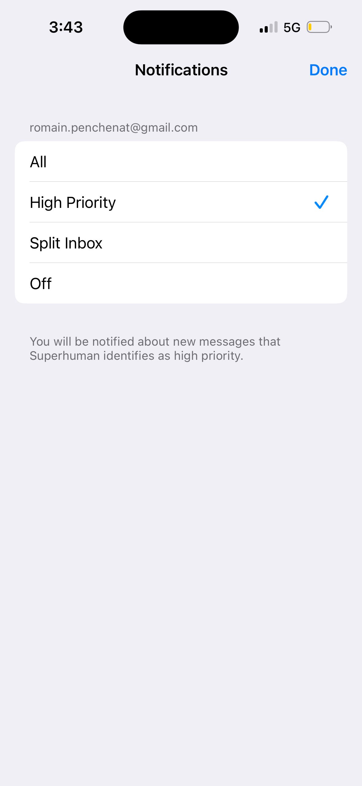 Settings (Superhuman)