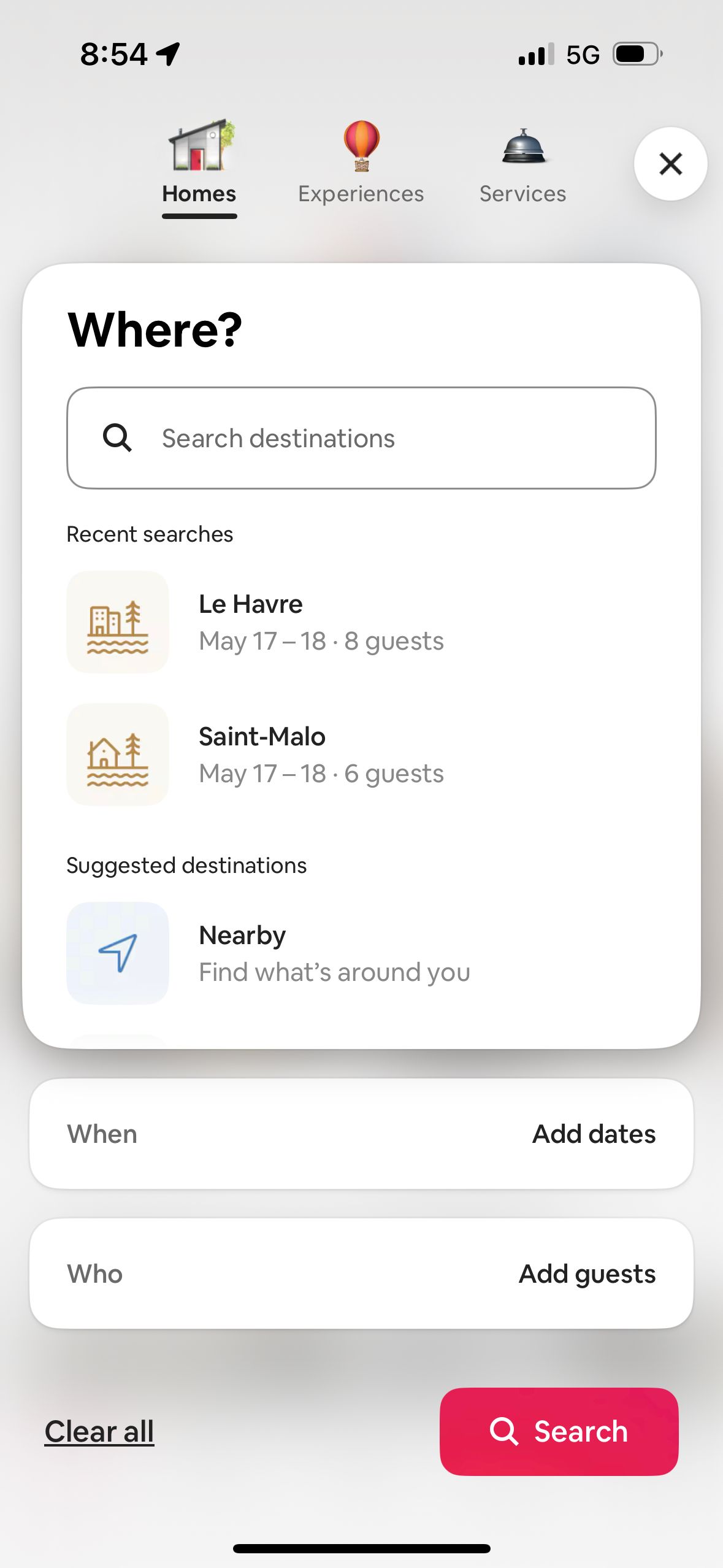 Search (Airbnb)