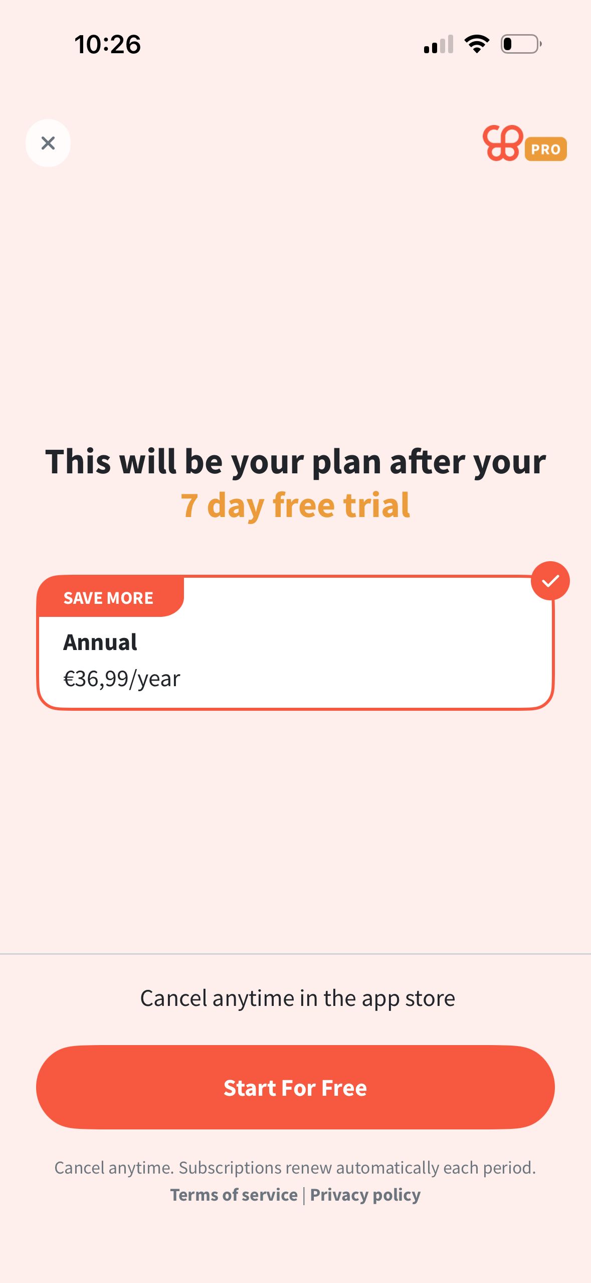 Subscription (Wanderlog)