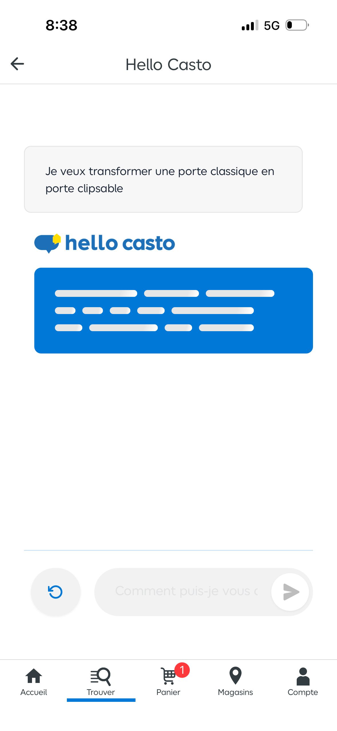 Chat Interface (Castorama)