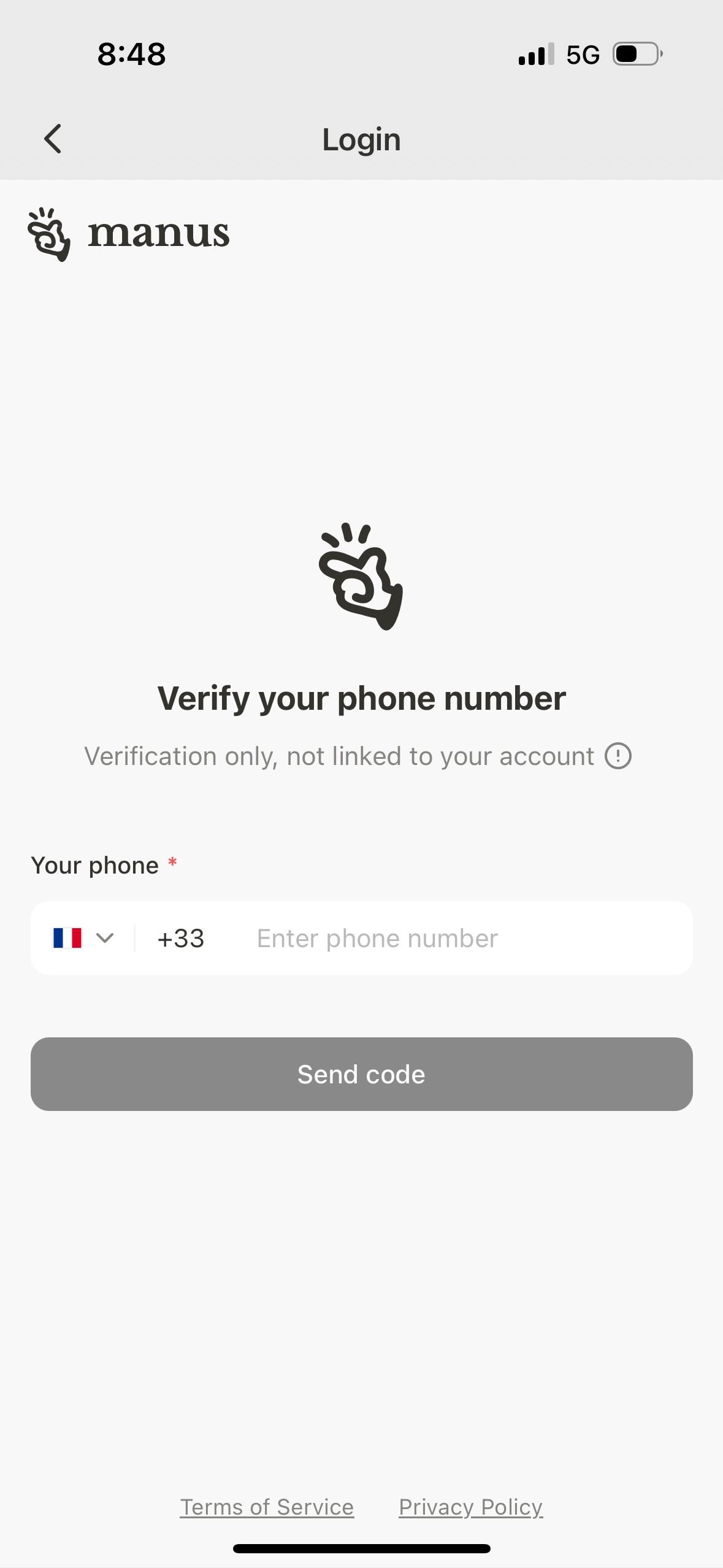 login (Manus)