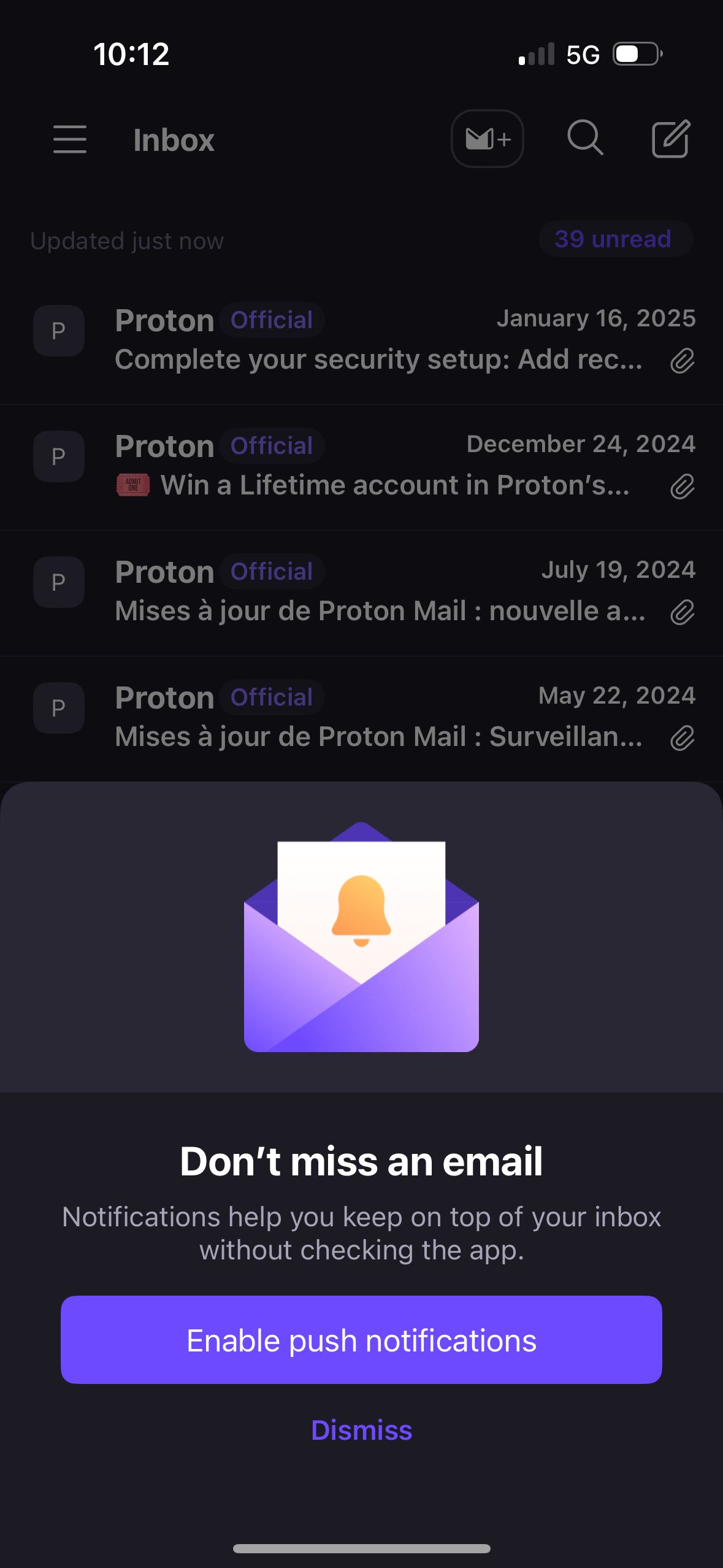 Modal (Proton Mail)