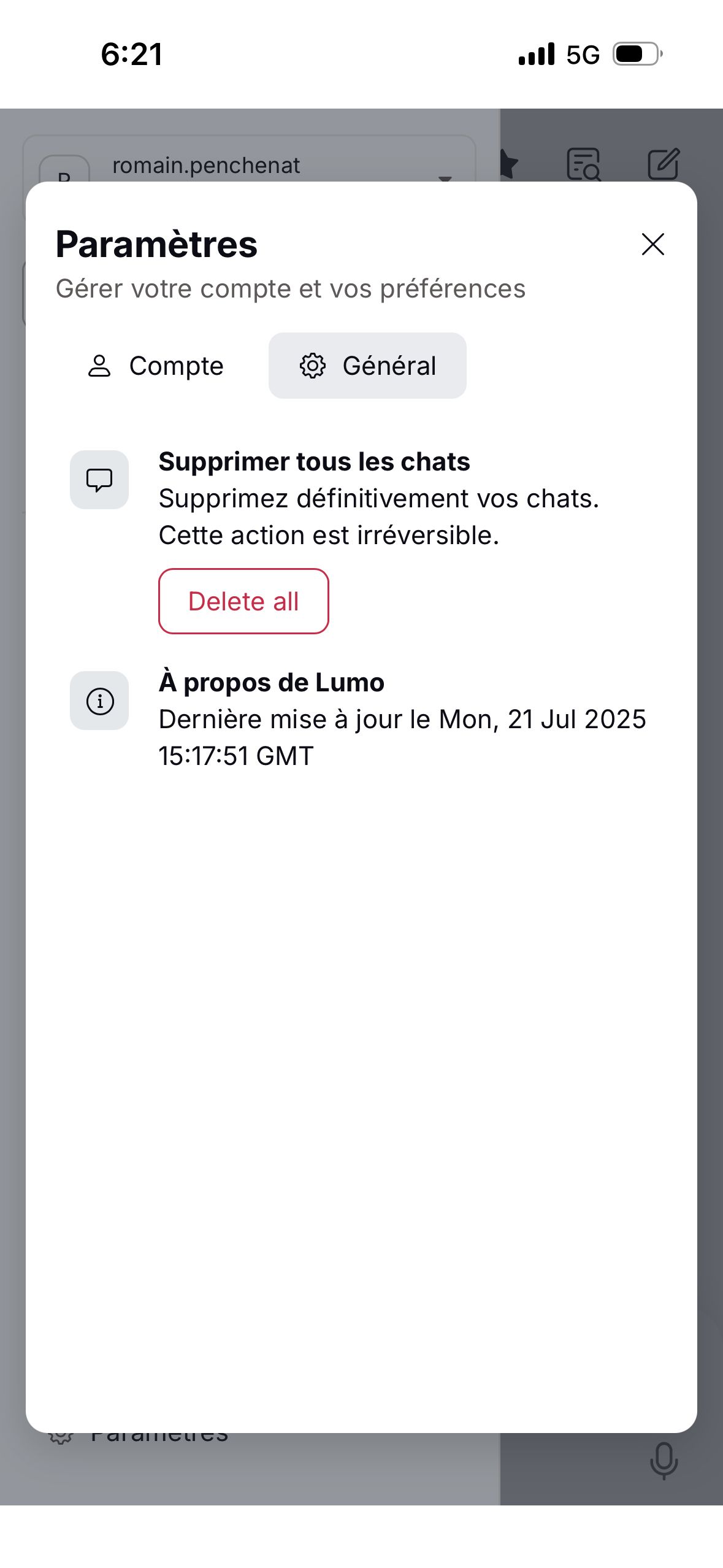 settings (Lumo)