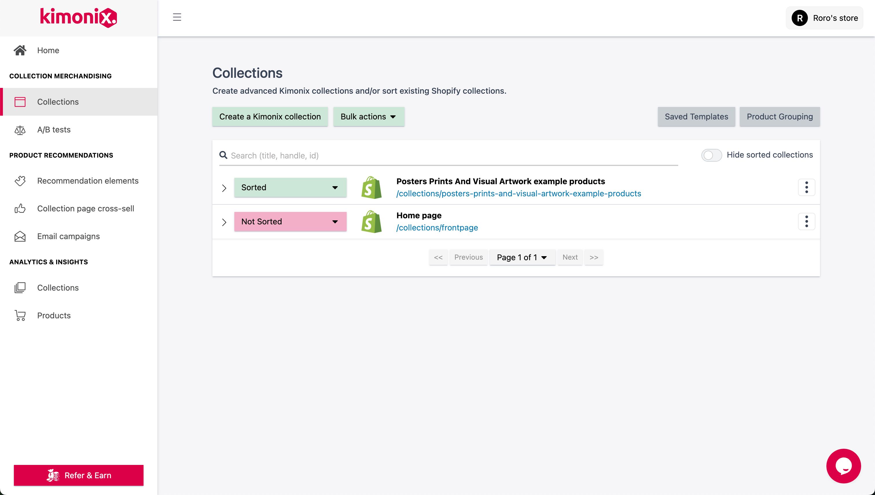 Collection Management (Kimonix)